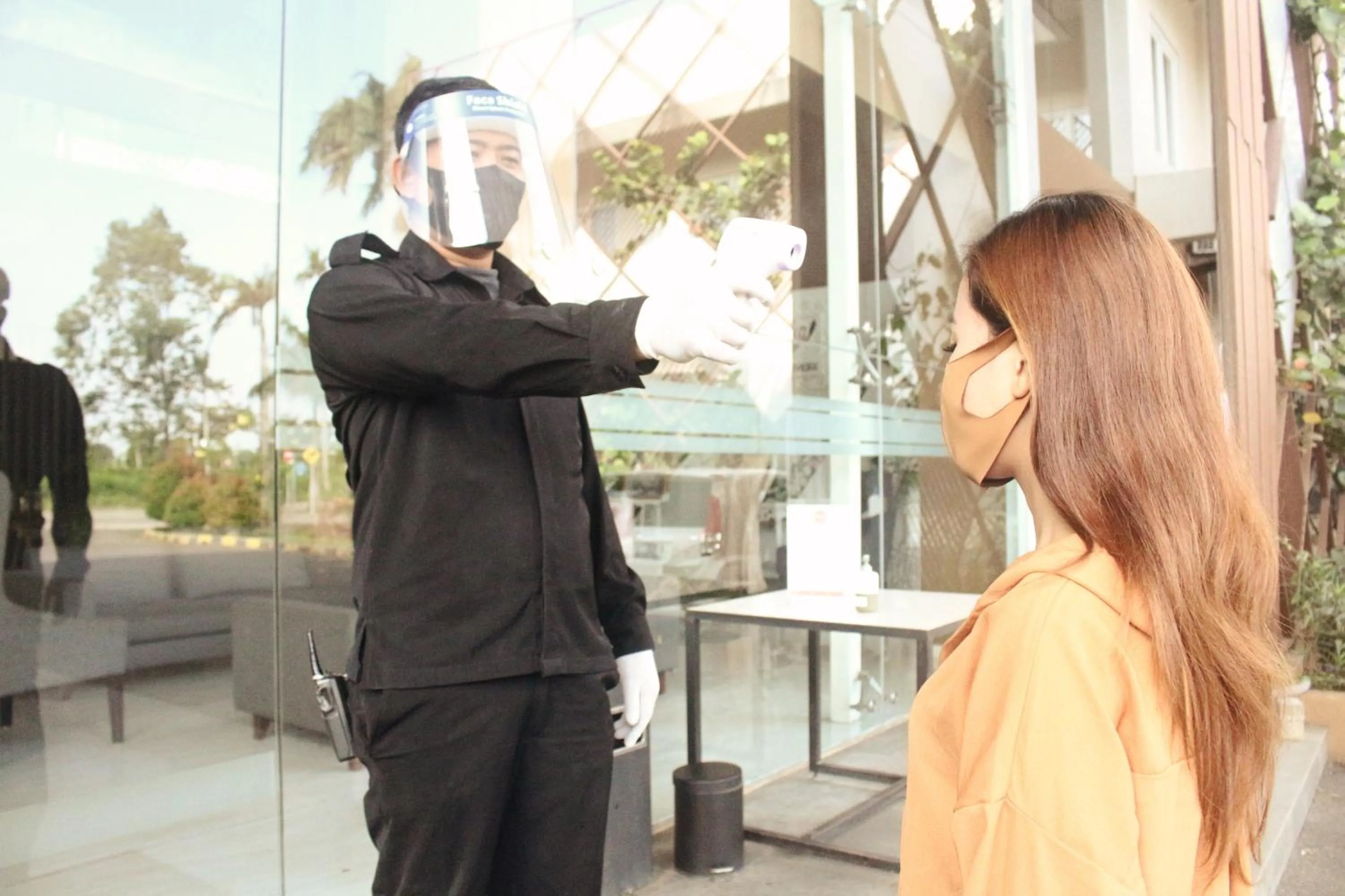 Activities in Front One Akshaya Hotel Karawang