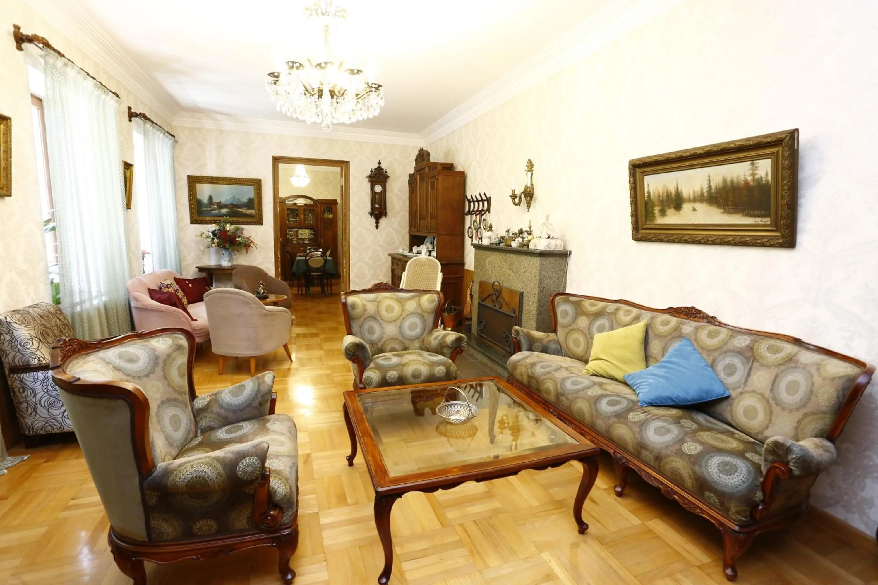 Seating area in Bloom Boutique Hotel
