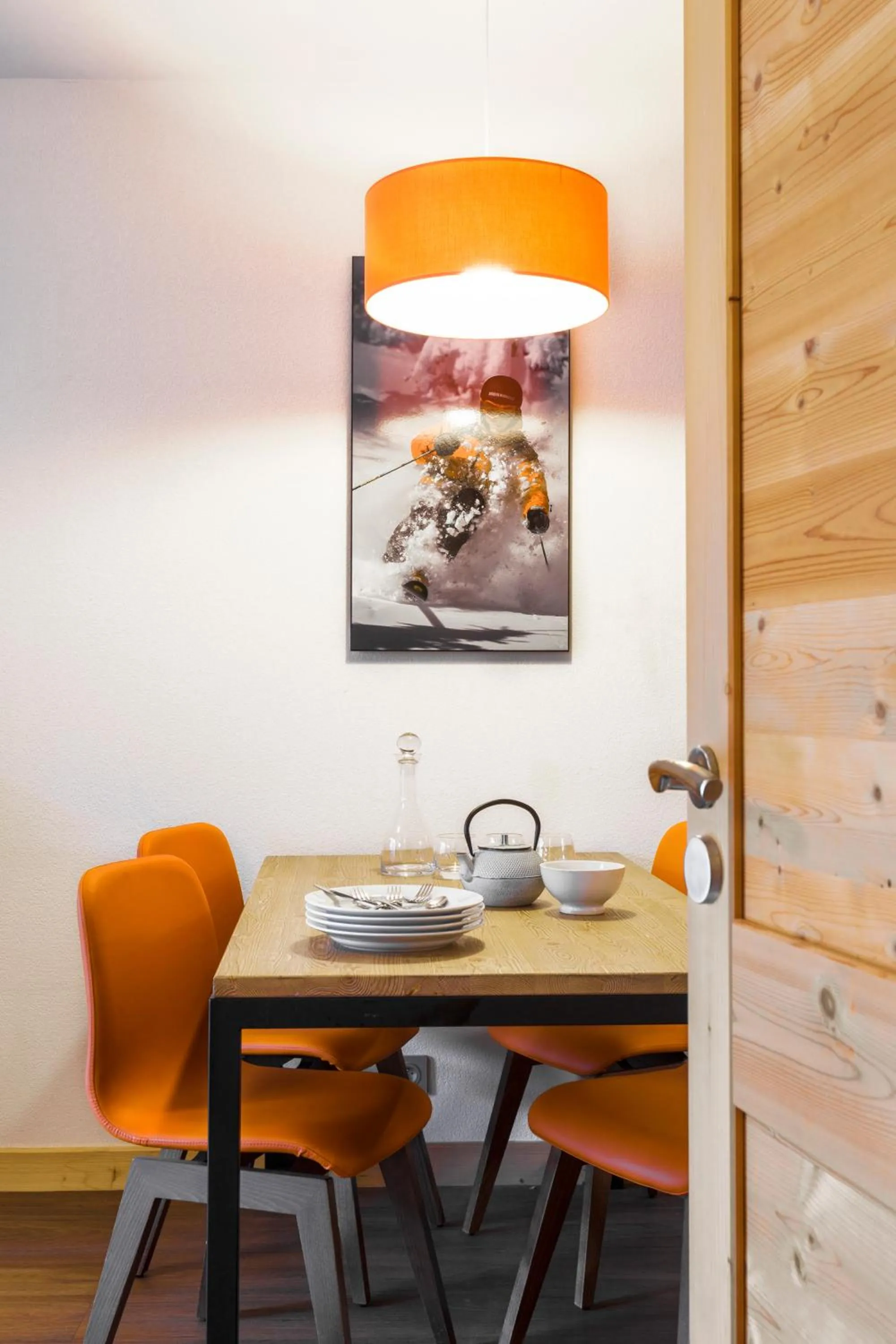 Kitchen or kitchenette in Résidence Club mmv Le Cœur des Loges ****