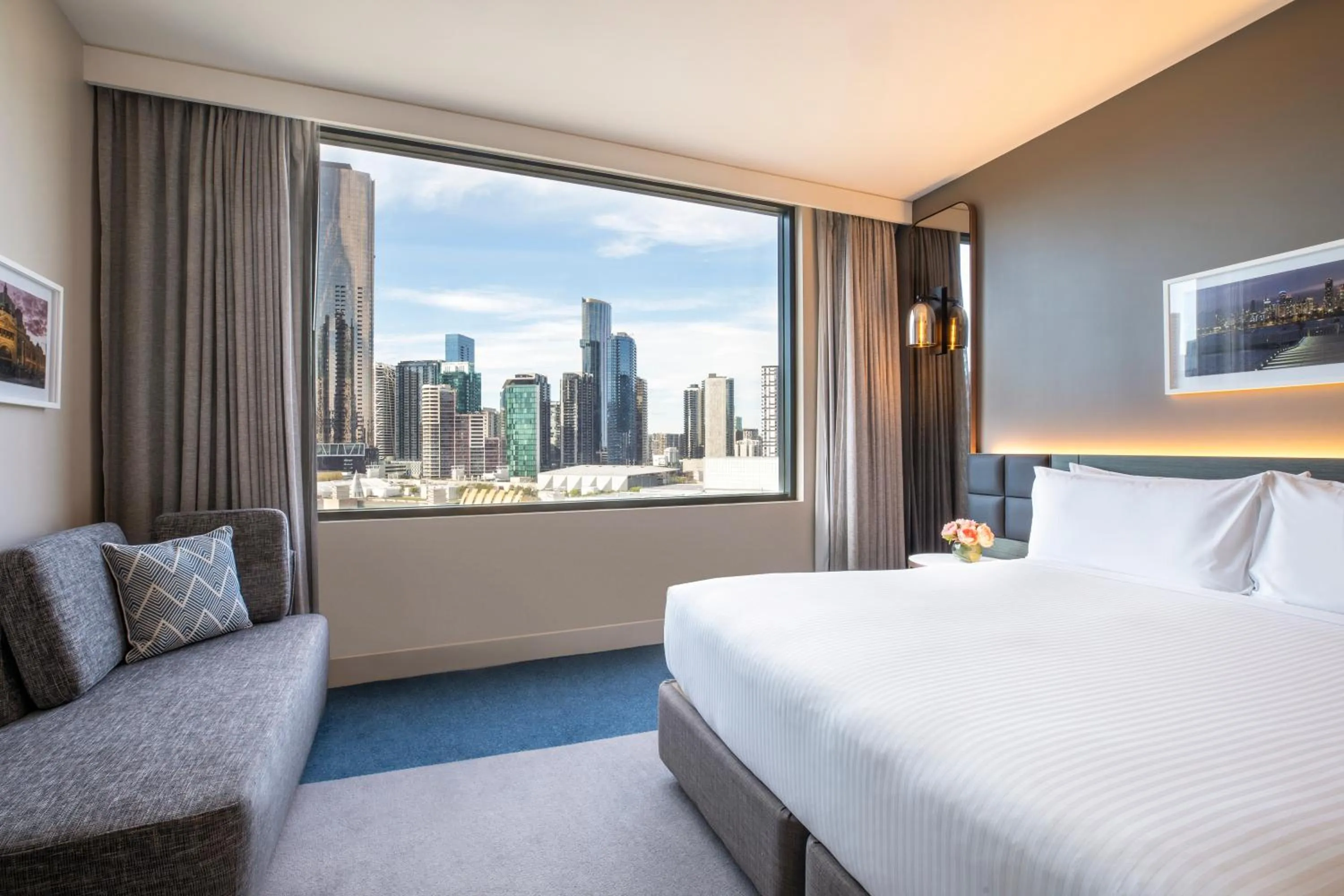 Bedroom, Bed in Crowne Plaza Melbourne by IHG