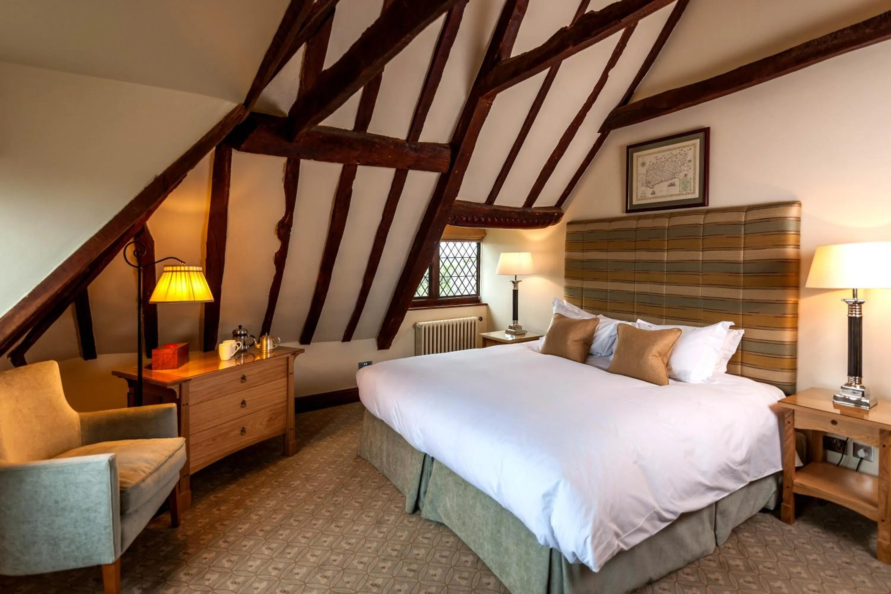 Bedroom, Bed in Amberley Castle- A Relais & Chateaux Hotel