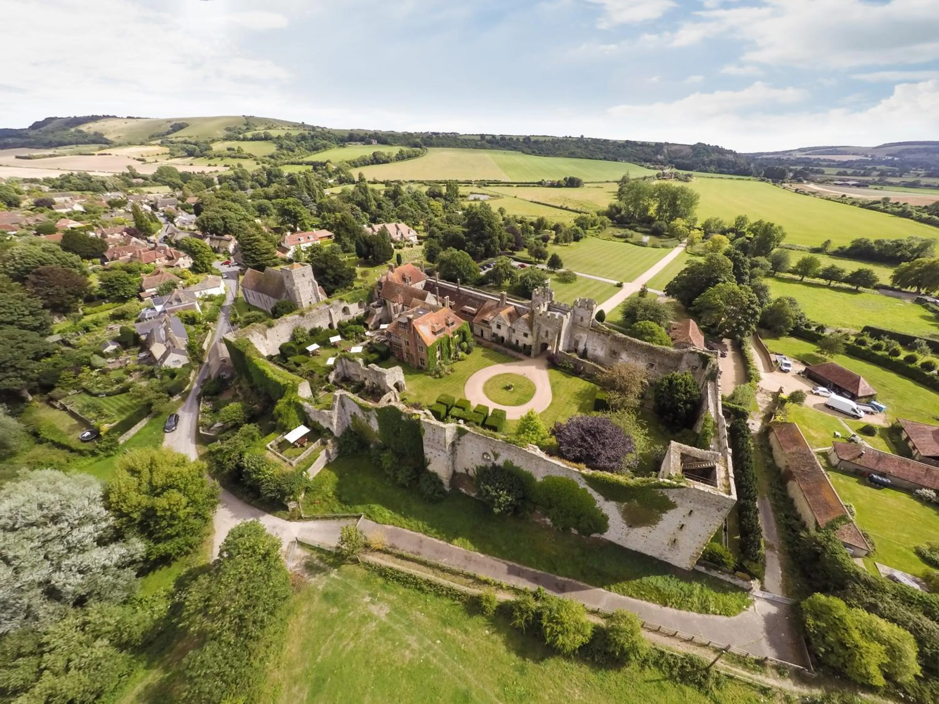 Bird's eye view in Amberley Castle- A Relais & Chateaux Hotel