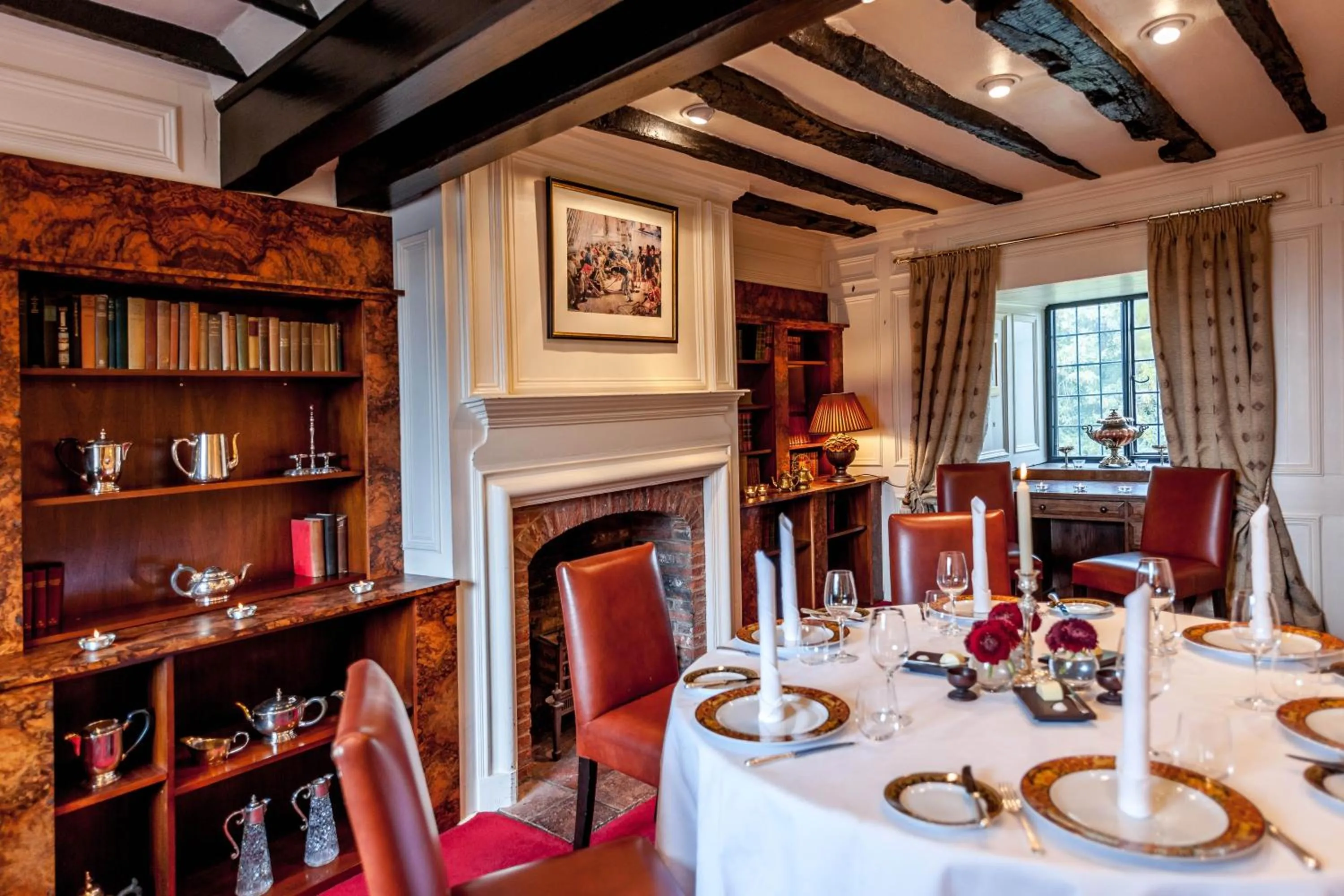 Dining area in Amberley Castle- A Relais & Chateaux Hotel
