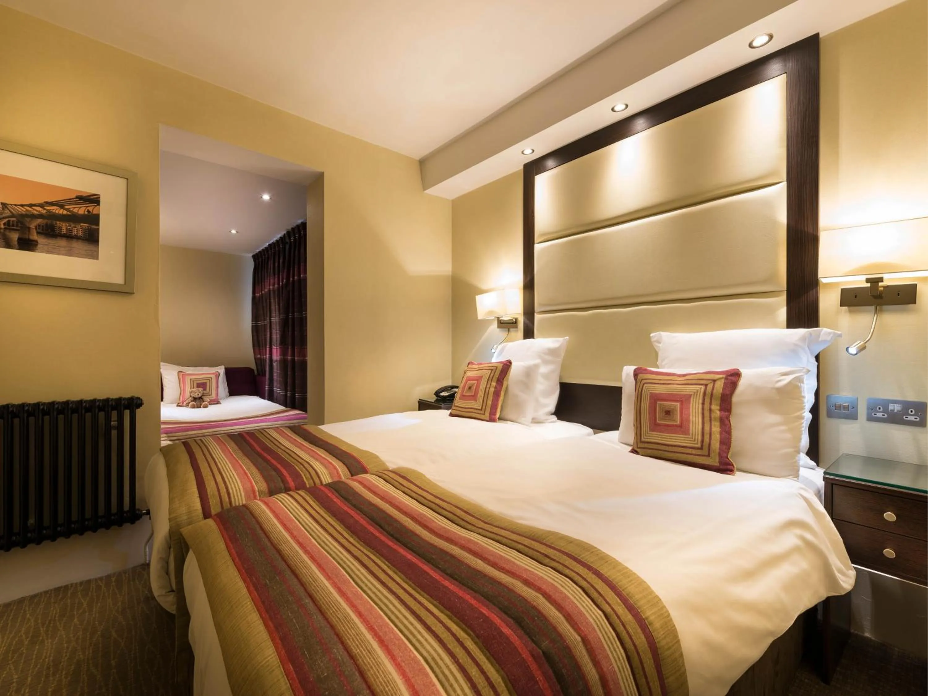 Bed in Grand Royale Hyde Park