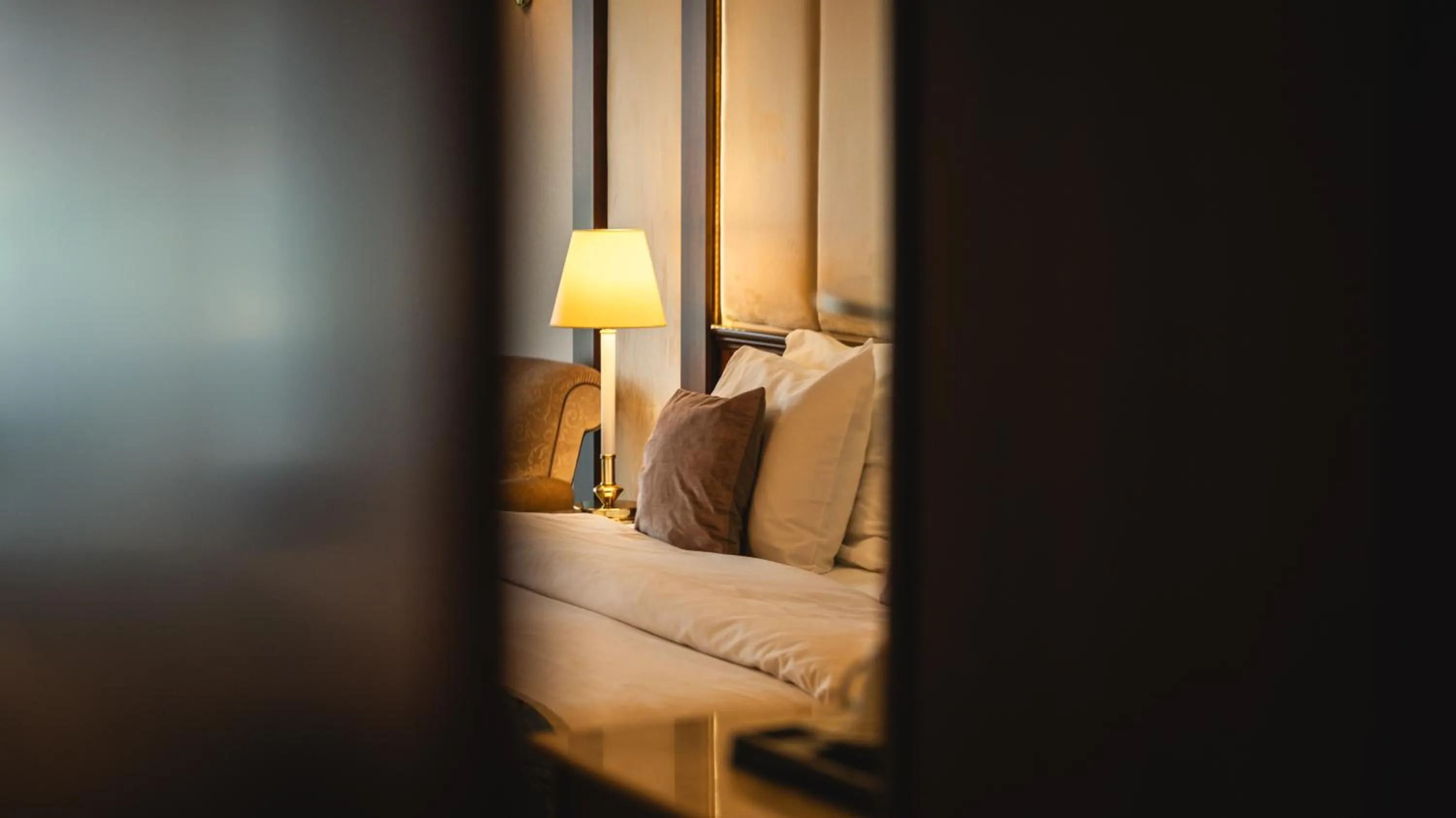 Bed in Hotel International