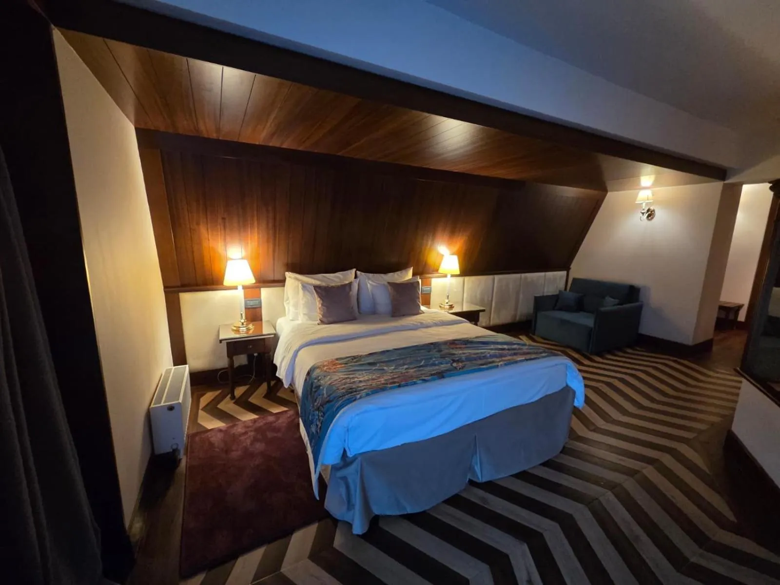 Bed in Hotel International