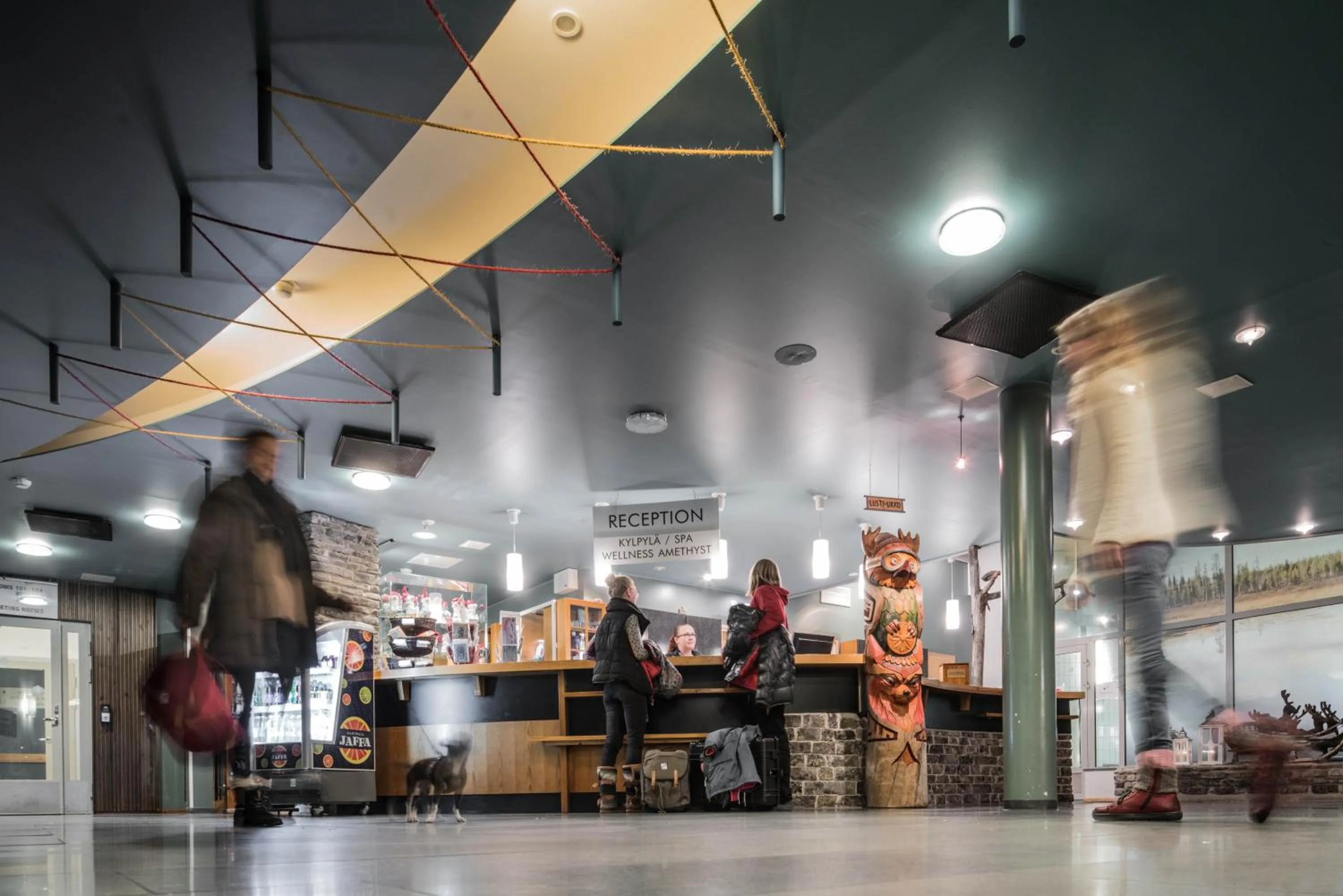 Lobby or reception in Lapland Hotels Luostotunturi & Amethyst Spa