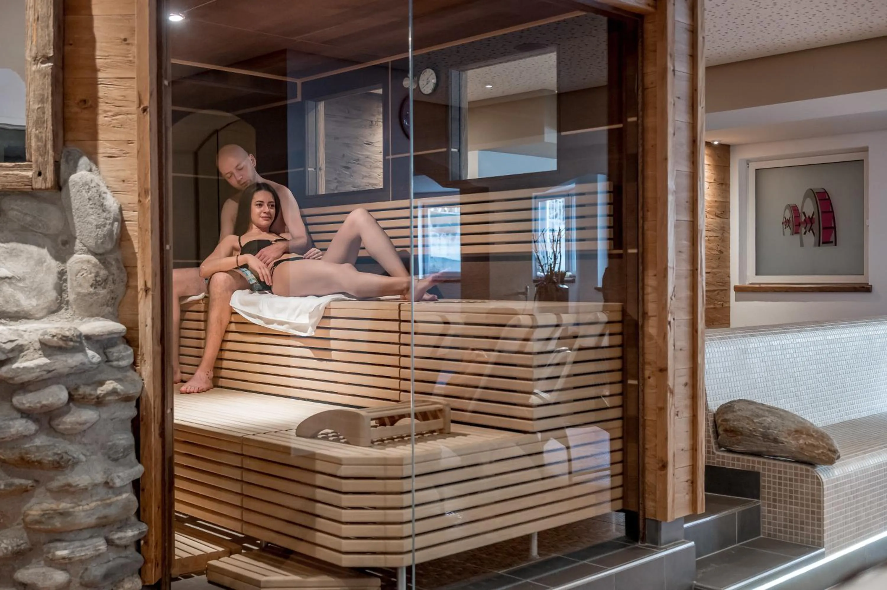 Sauna in 4 Sterne Superior Mühle Resort 1900 - Adults only