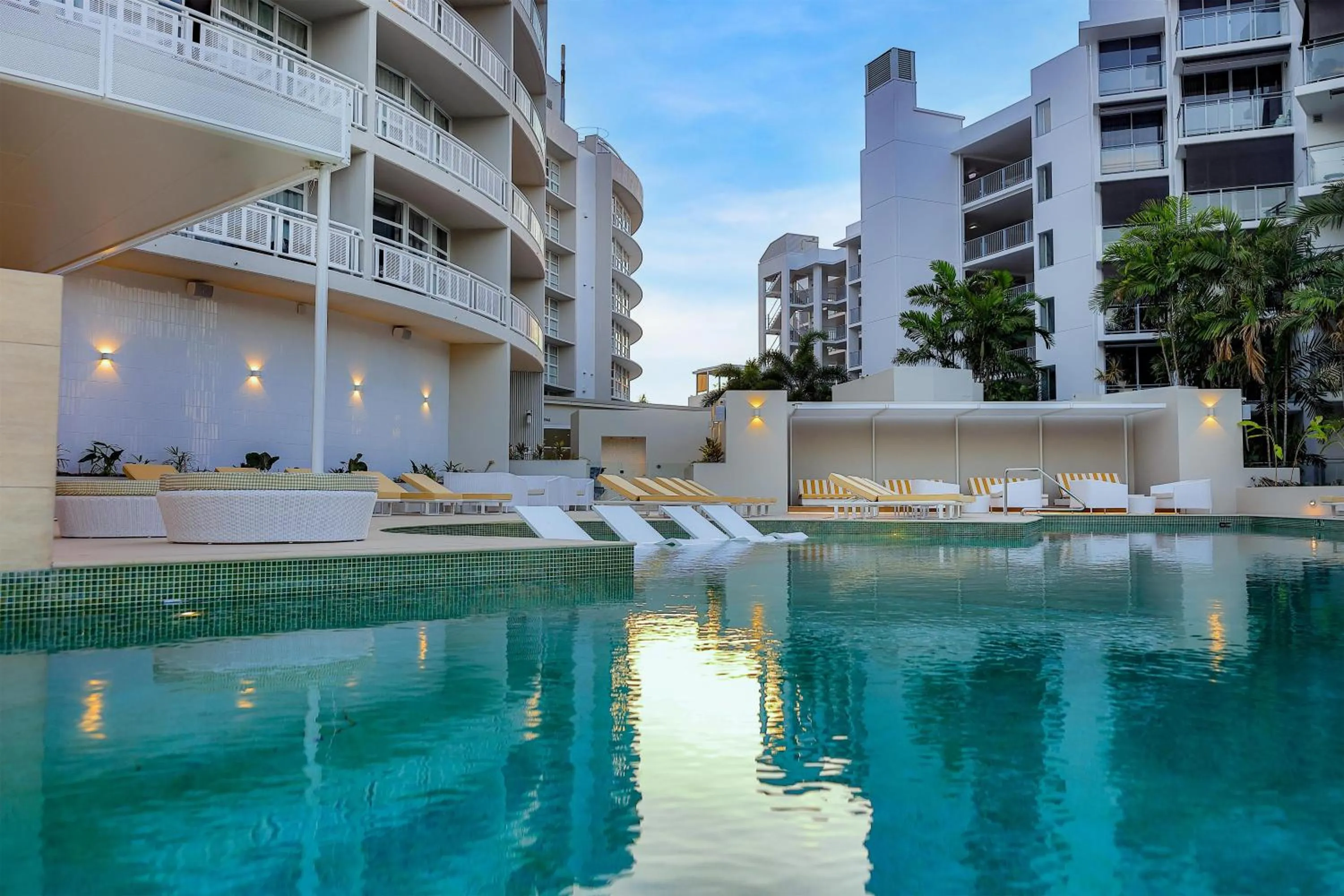 Pool view in DoubleTree by Hilton Cairns