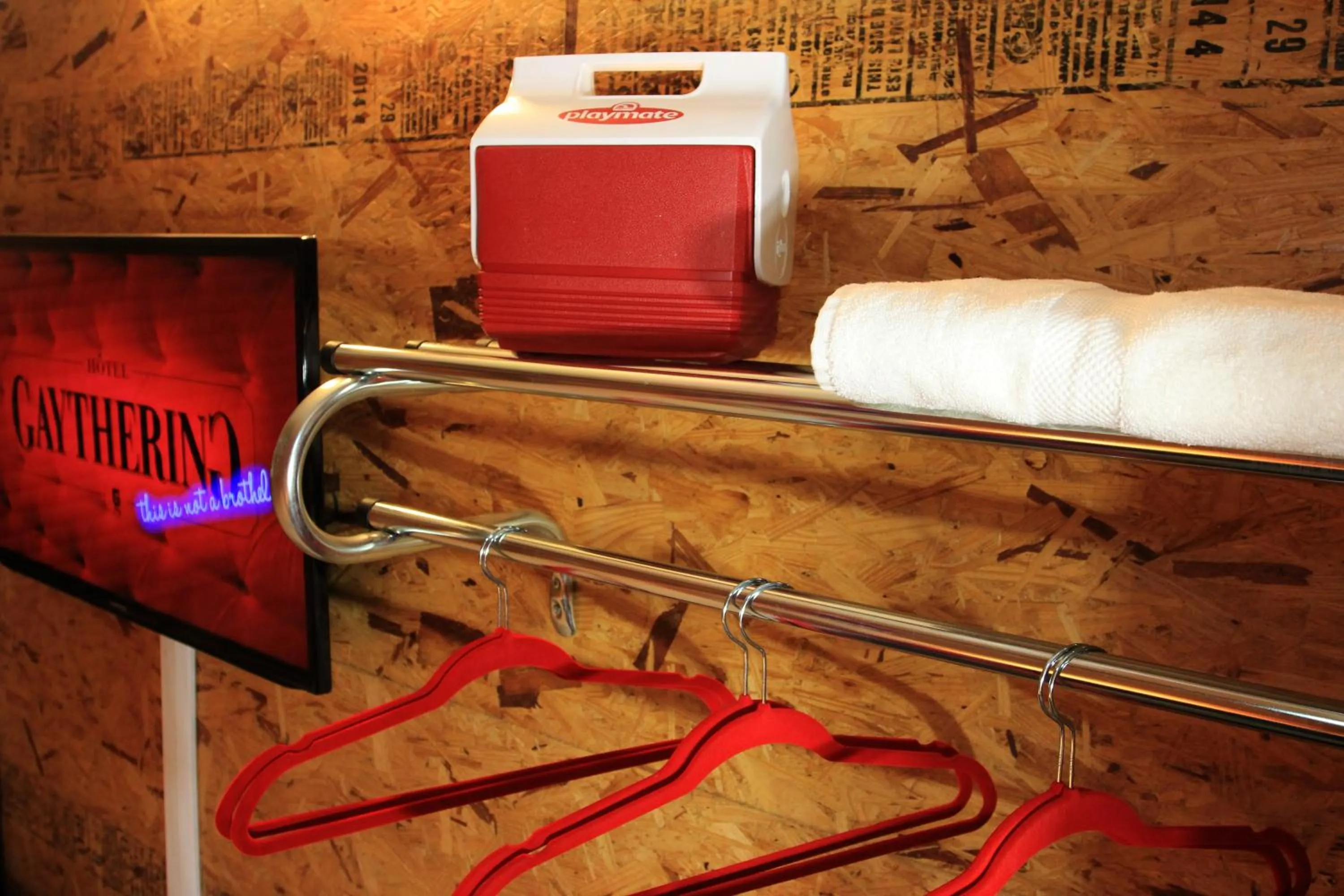 Decorative detail in Crates at the Gaythering - Men Only