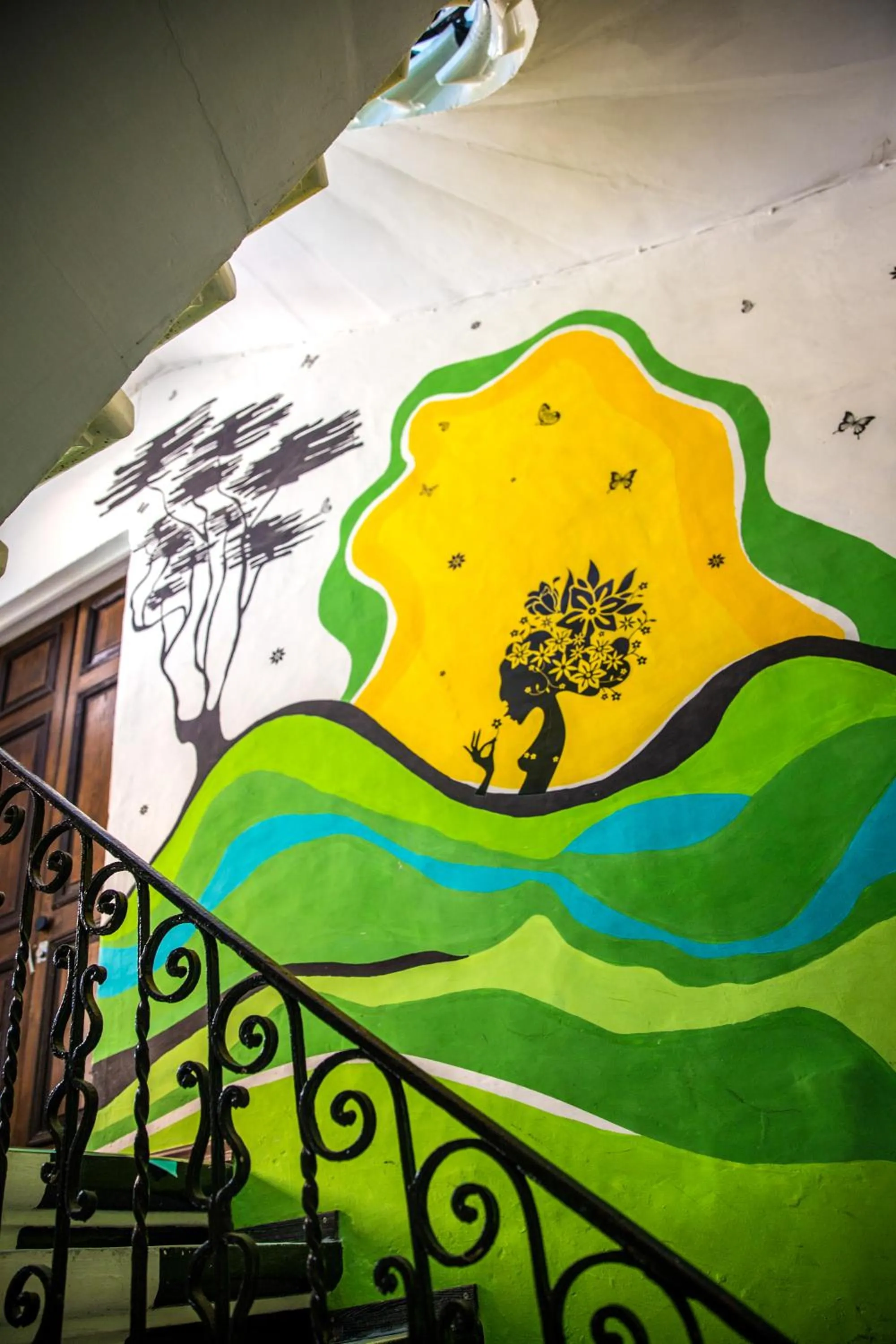 Decorative detail in Five Trees