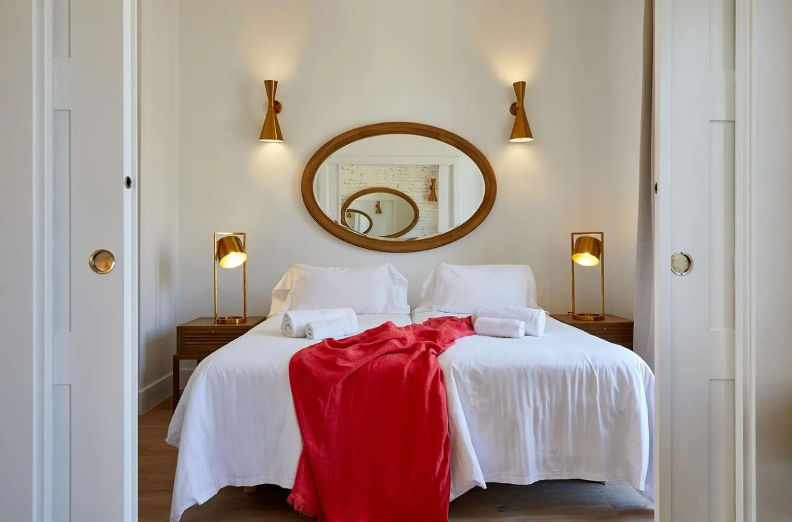 Balcony/Terrace, Bed in Lodgingmalaga Plaza Constitucion