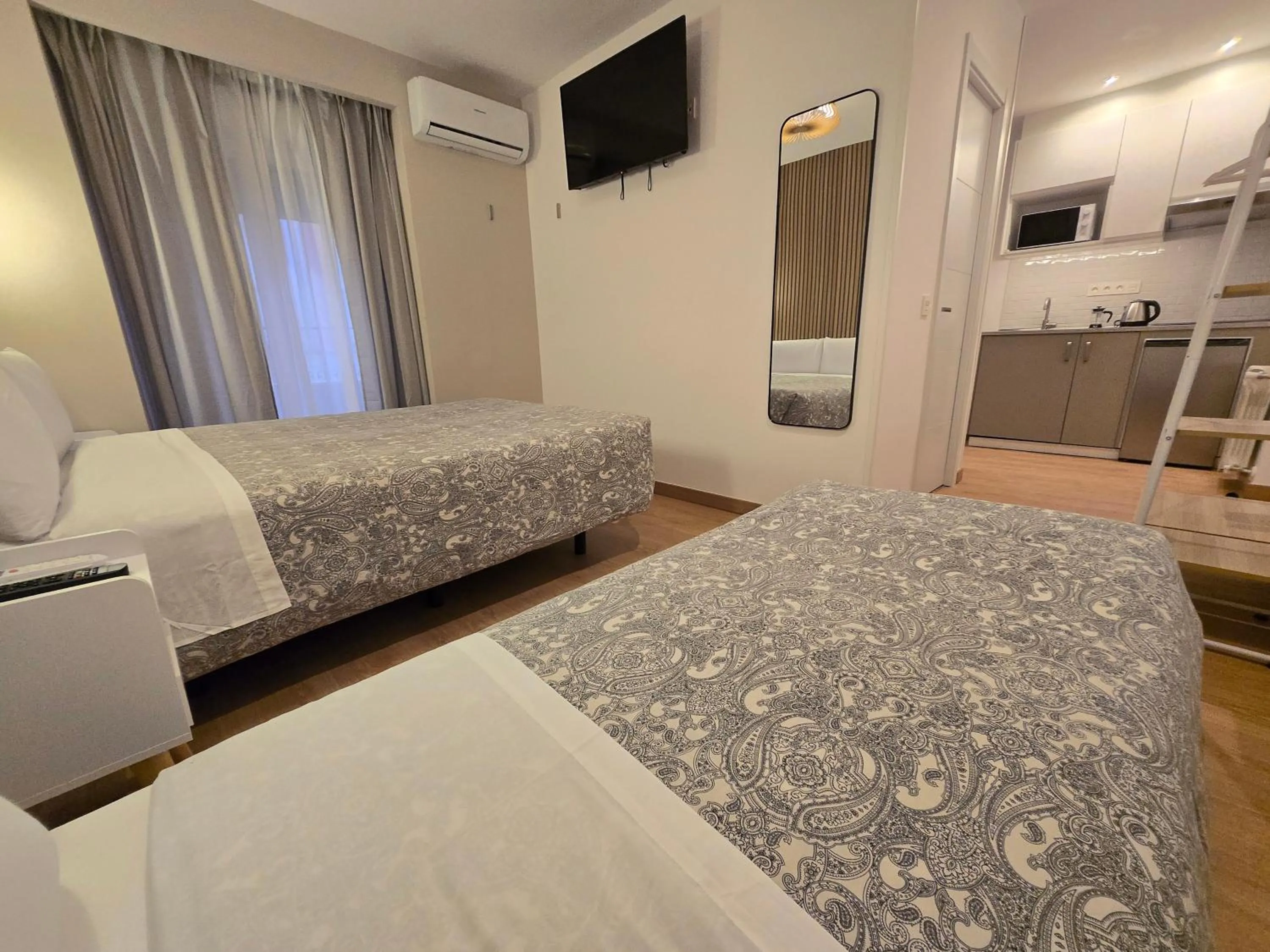 Bed in Hostal A Nuestra Senora de La Paloma