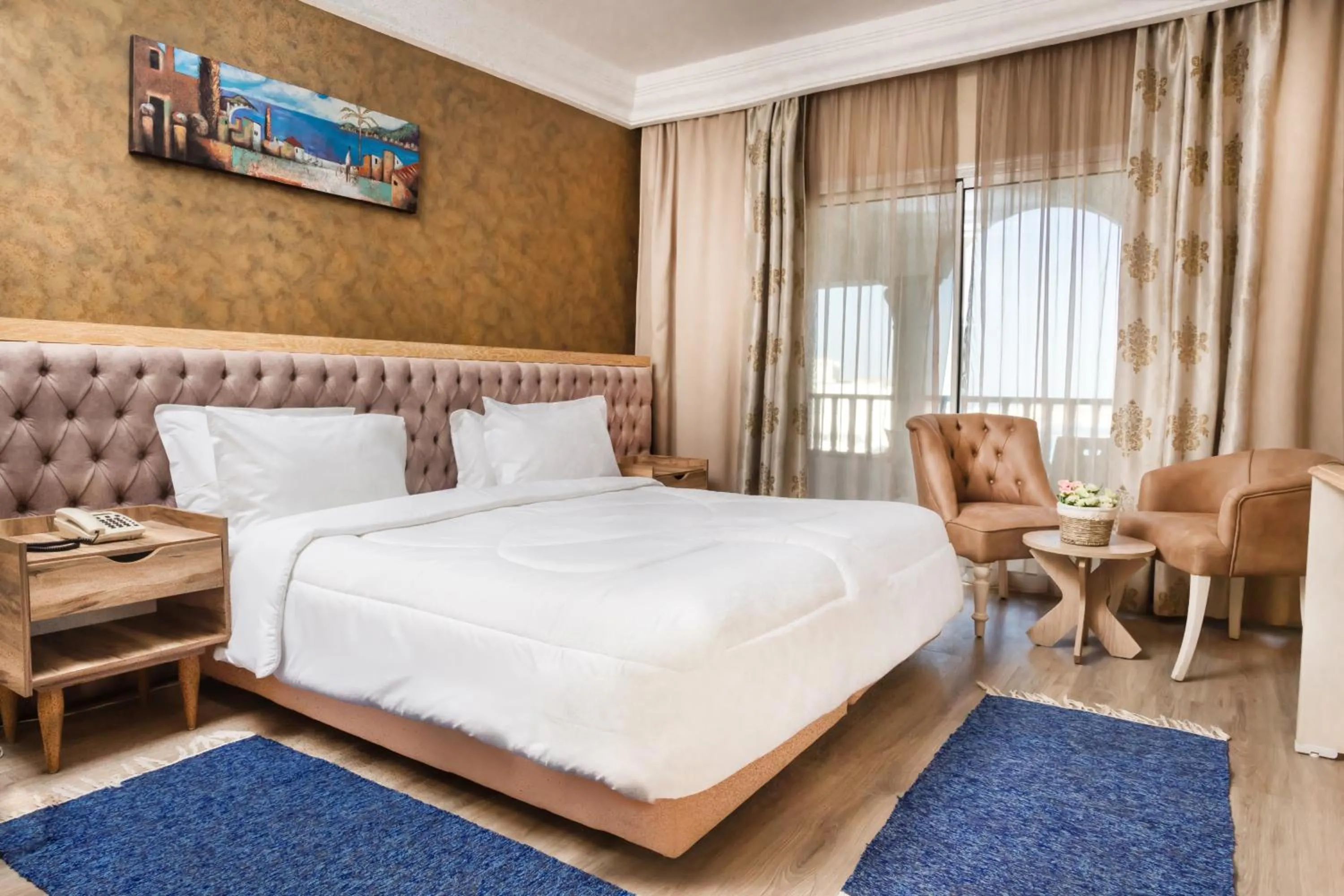 Bed in Hotel El Habib Monastir