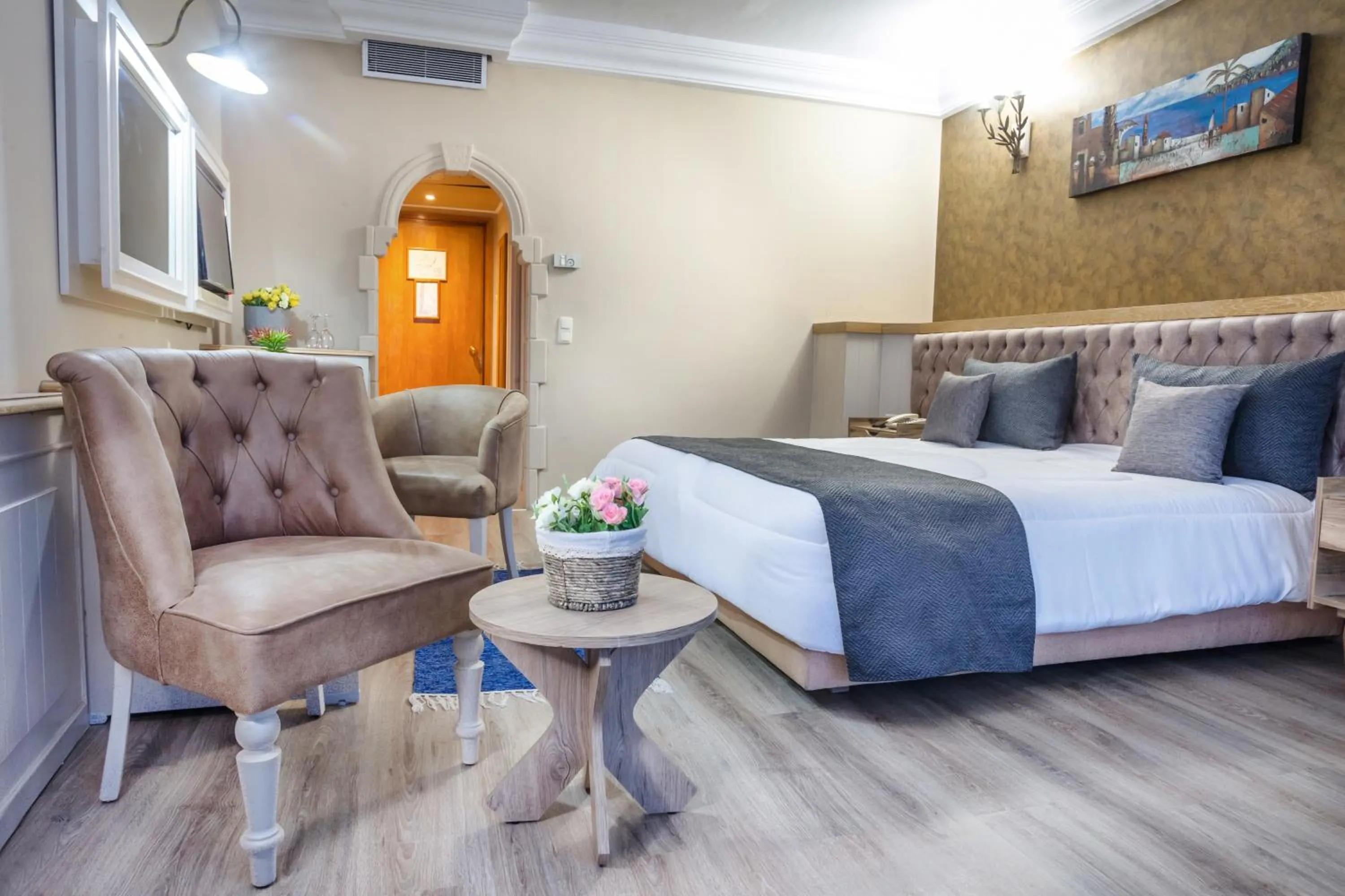 Photo of the whole room, Bed in Hotel El Habib Monastir