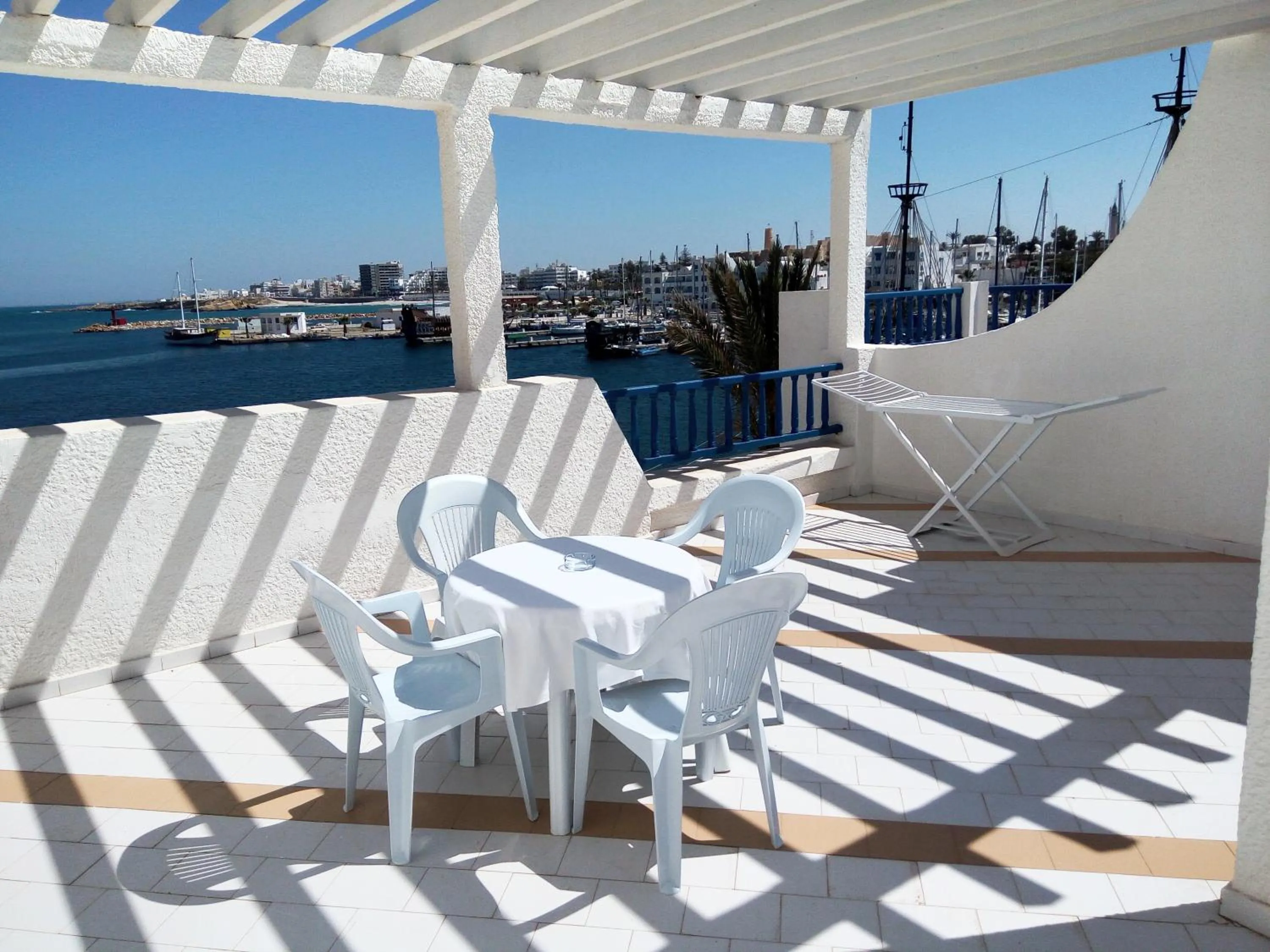 Balcony/Terrace in Marina Cap Monastir- Appart'Hôtel