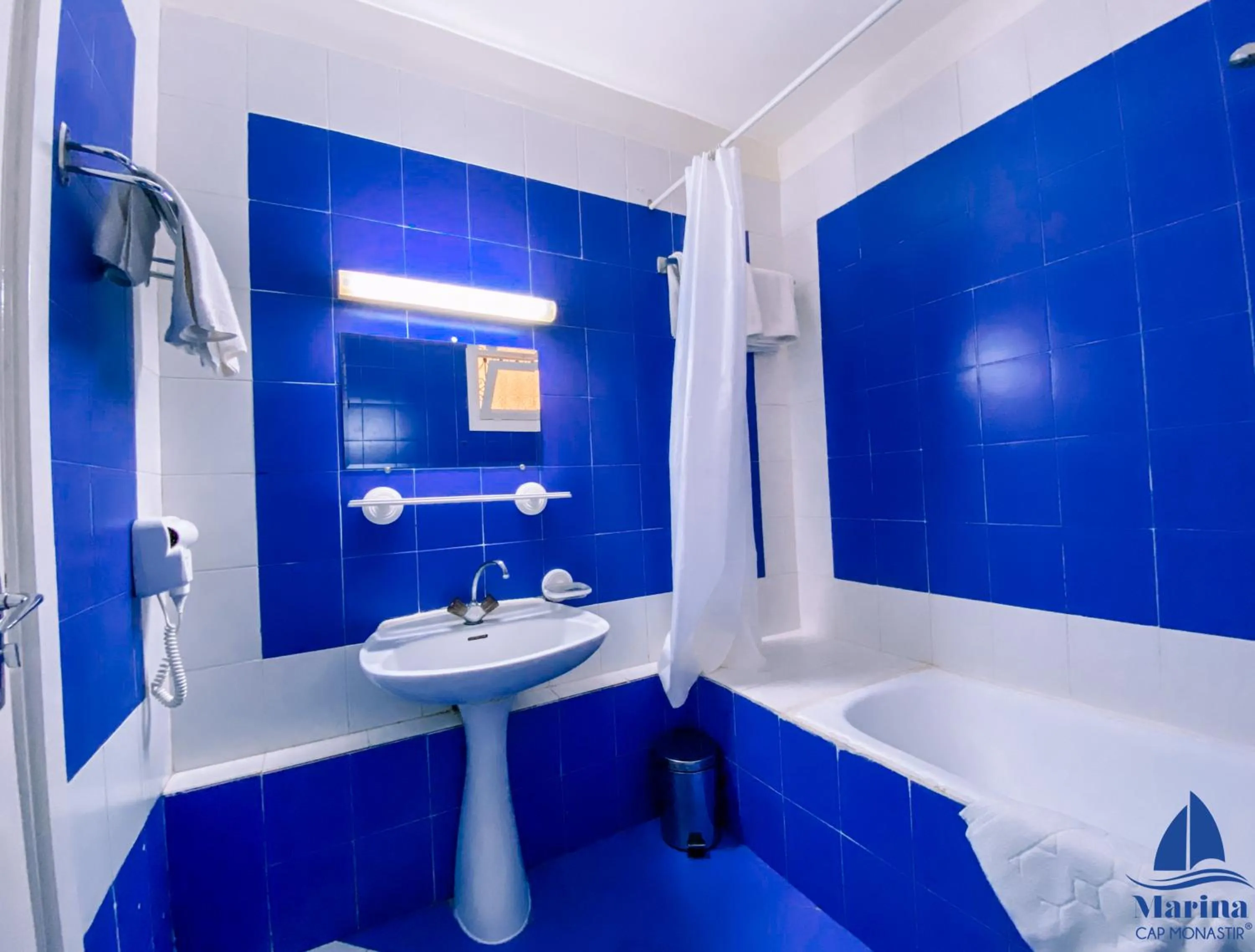 Bathroom in Marina Cap Monastir- Appart'Hôtel