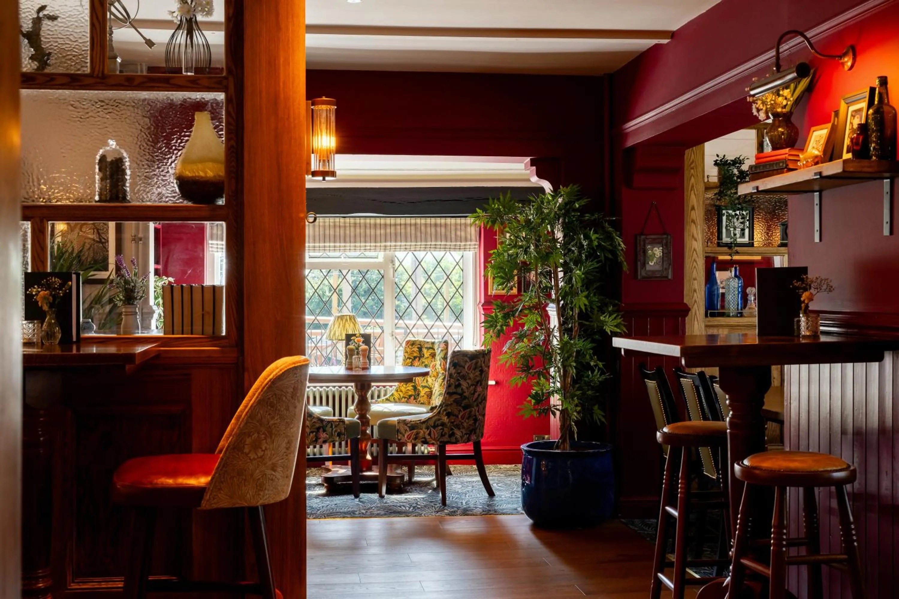 Seating area in The Hampshire Hog