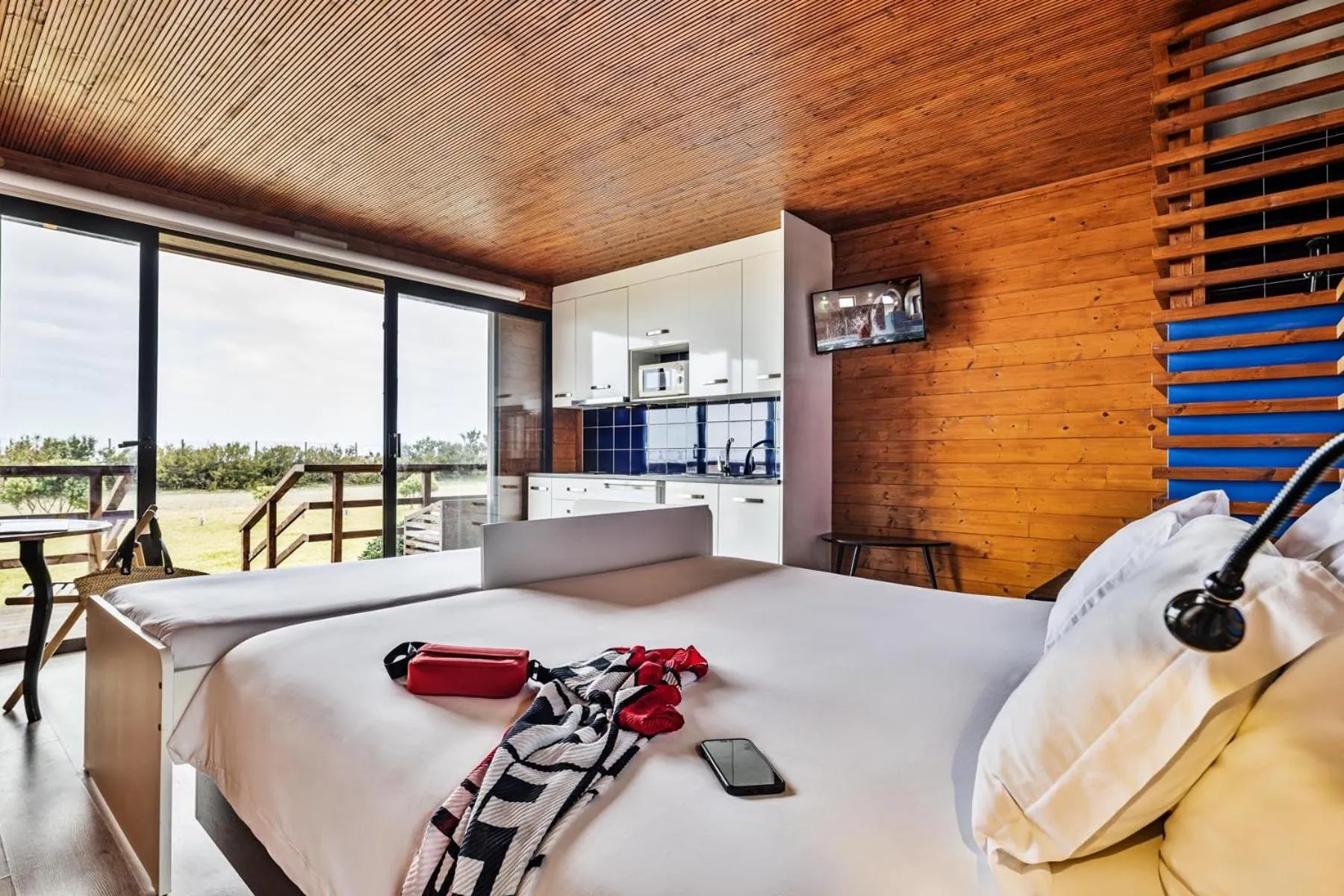 View (from property/room), Bed in PenichePraia - Bungalows, Campers & SPA