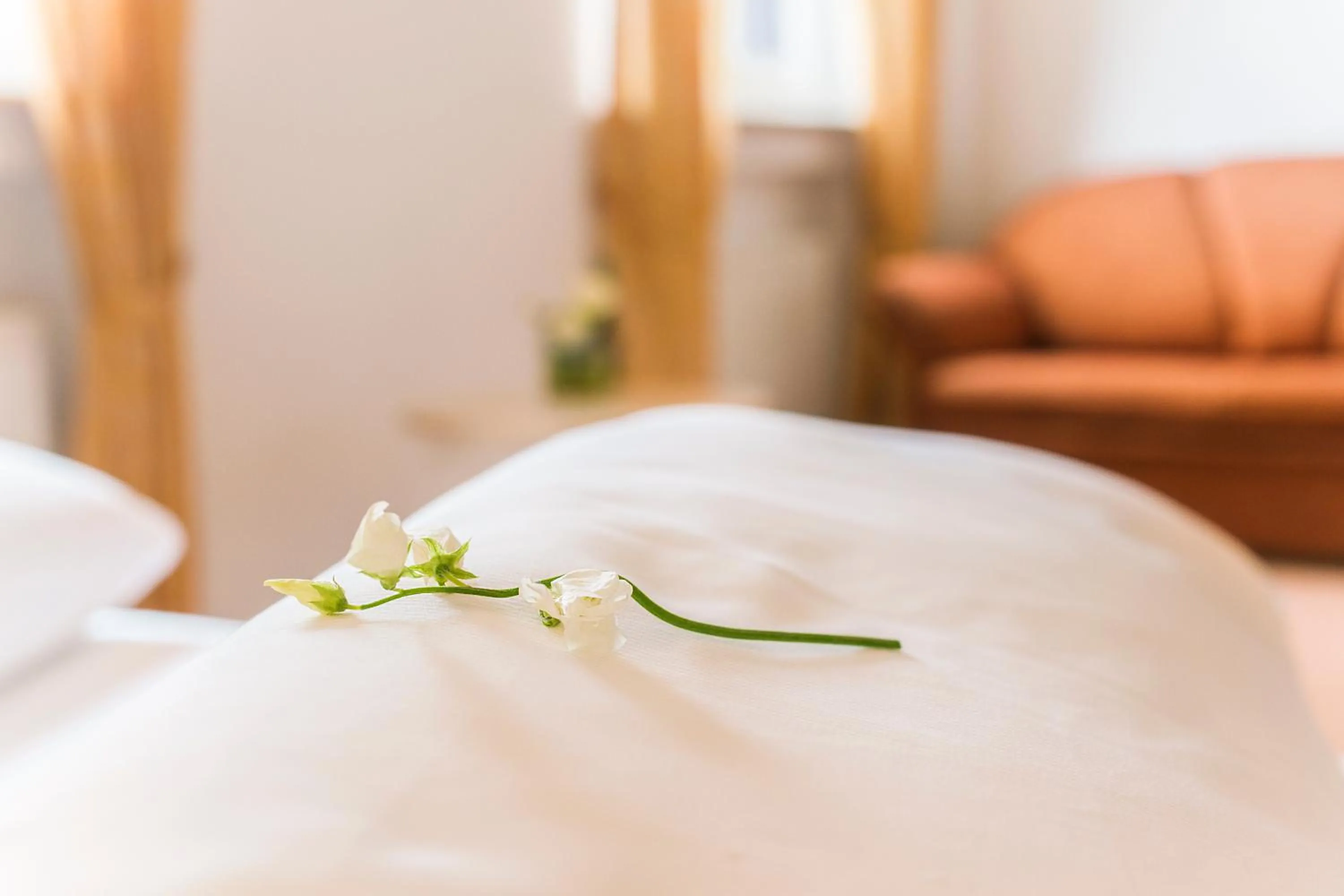 Decorative detail, Bed in Stausee-Hotel
