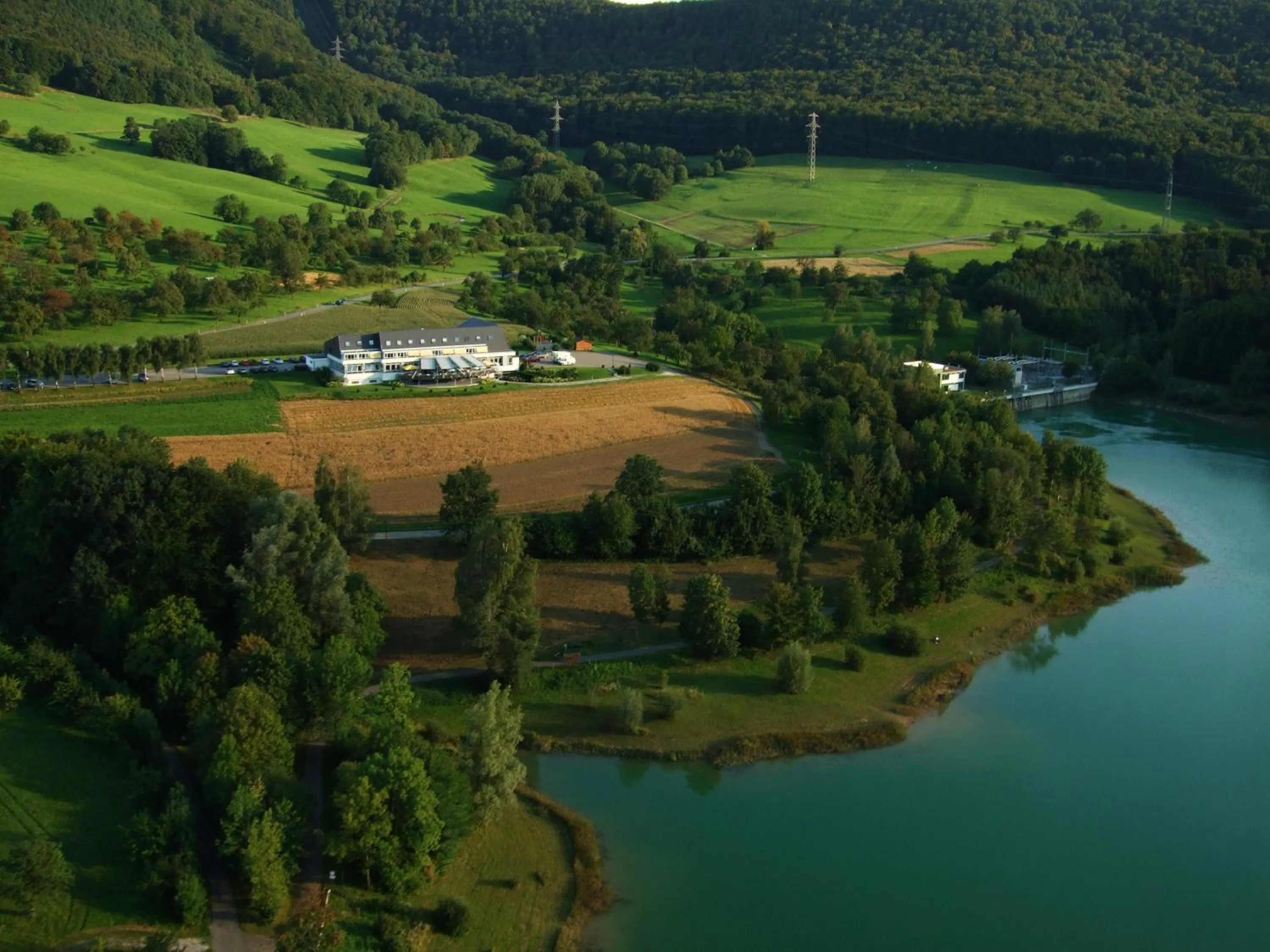 Bird's eye view in Stausee-Hotel