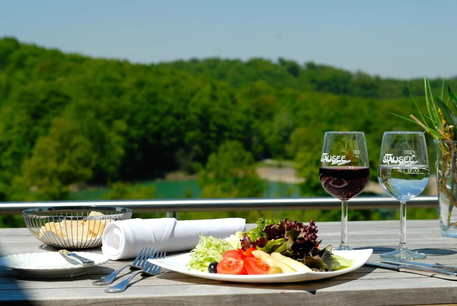 Lake view in Stausee-Hotel