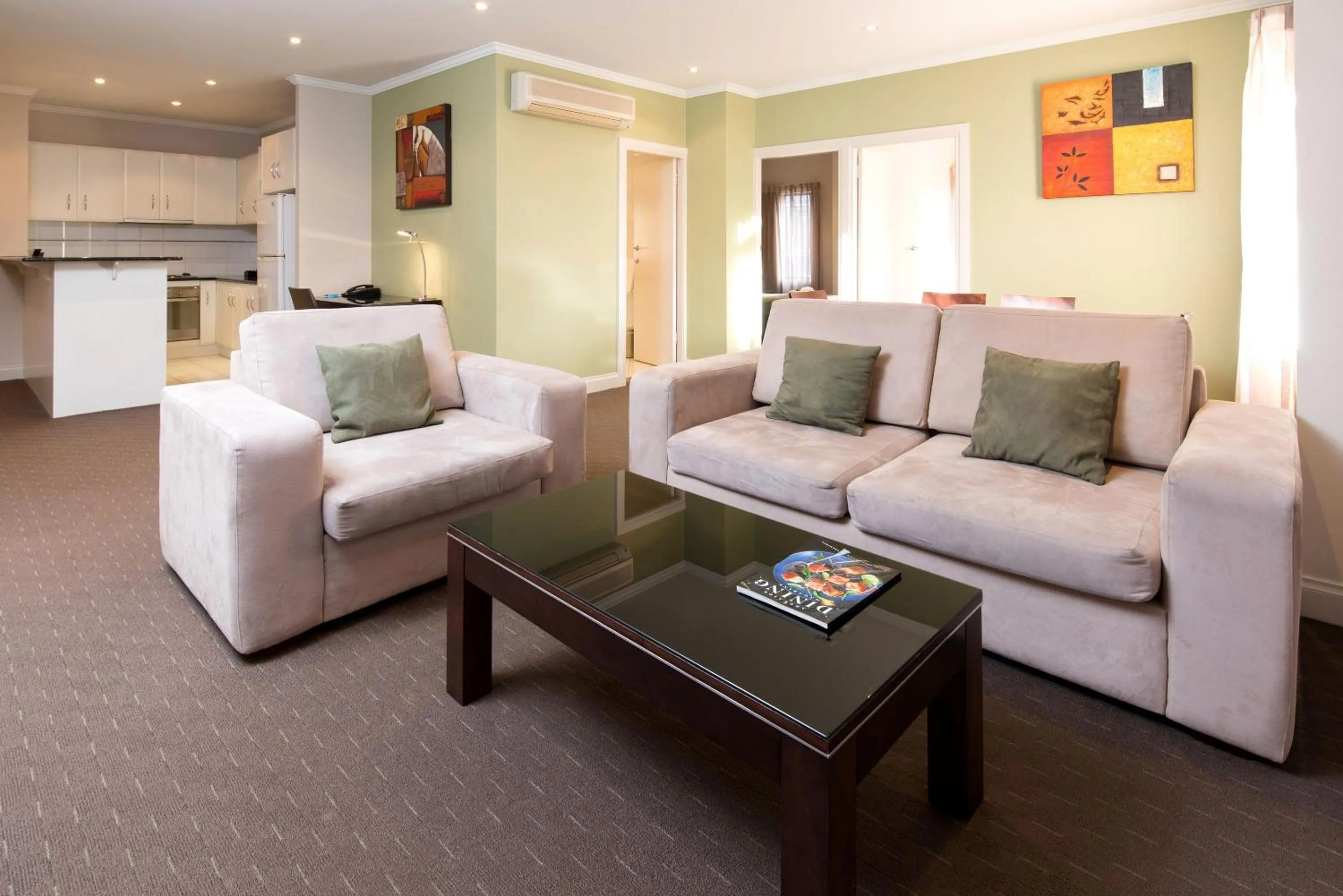 Living room in Frome Apartments