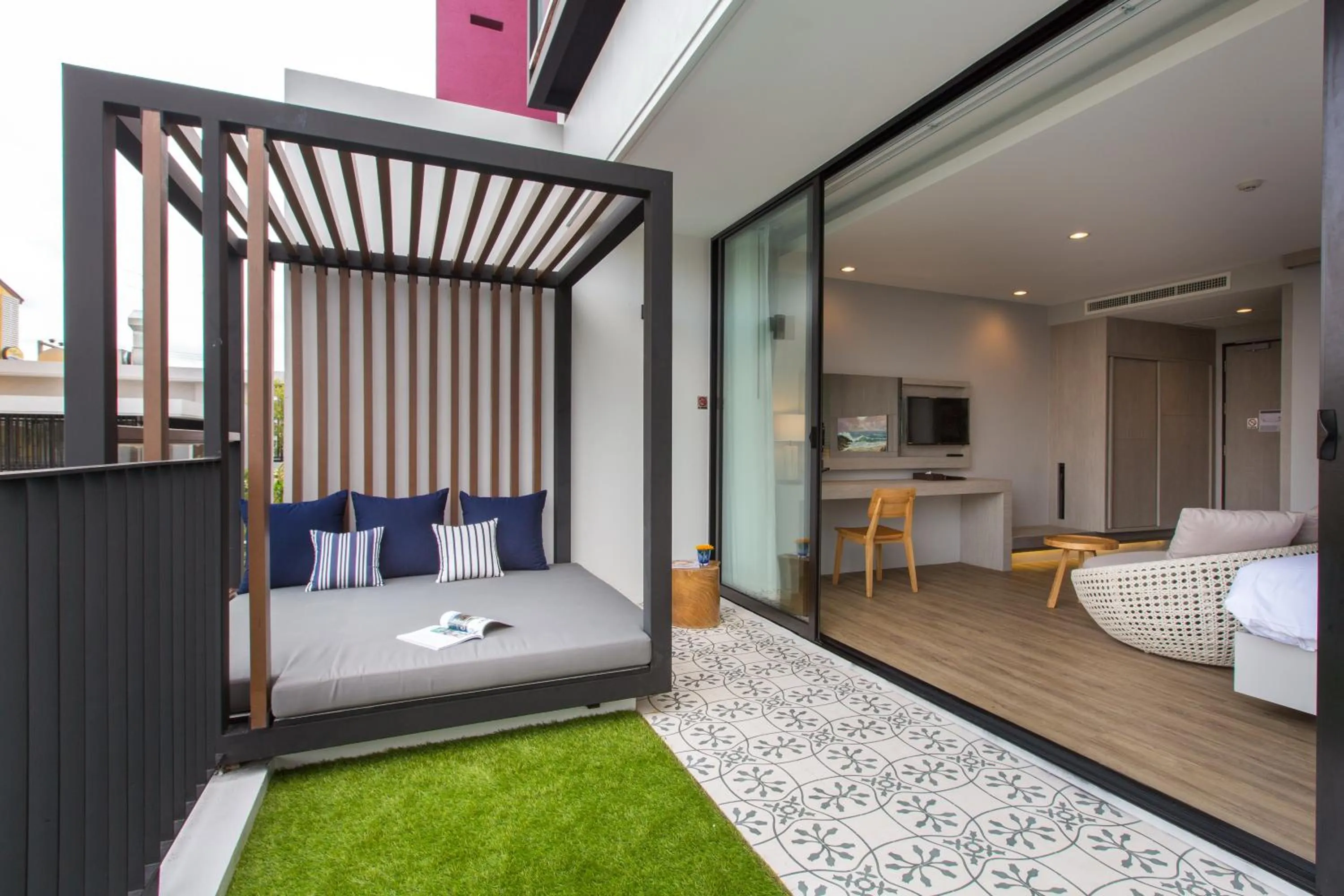 Balcony/Terrace, Bed in Asira Boutique HuaHin