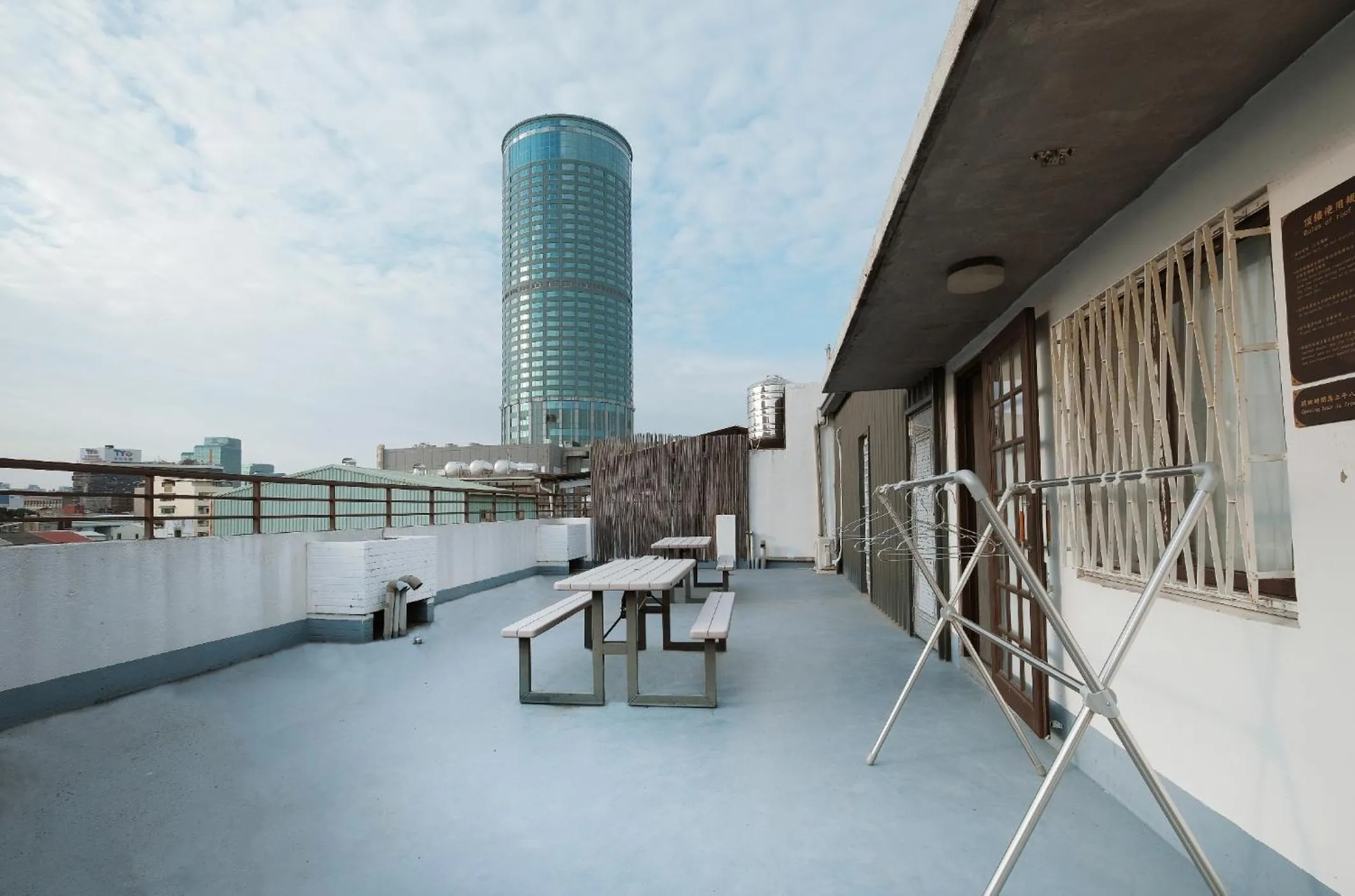 Patio in Journey Hostel