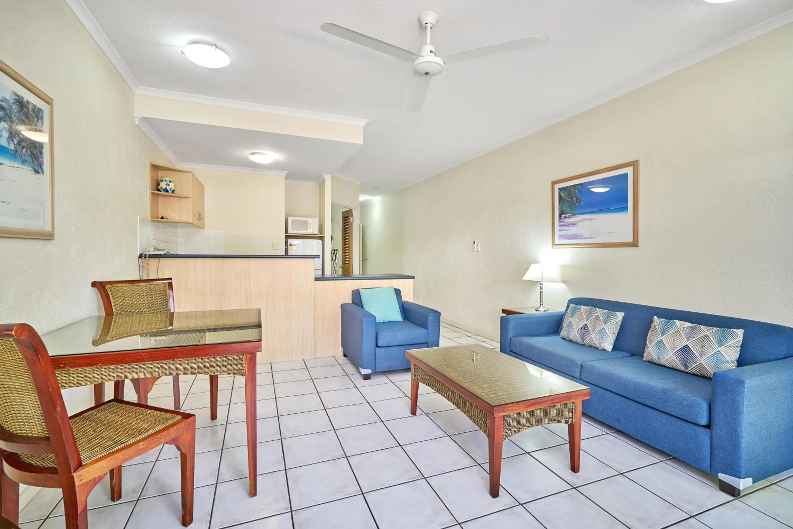 Living room in Trinity Beach Club Holiday Apartments