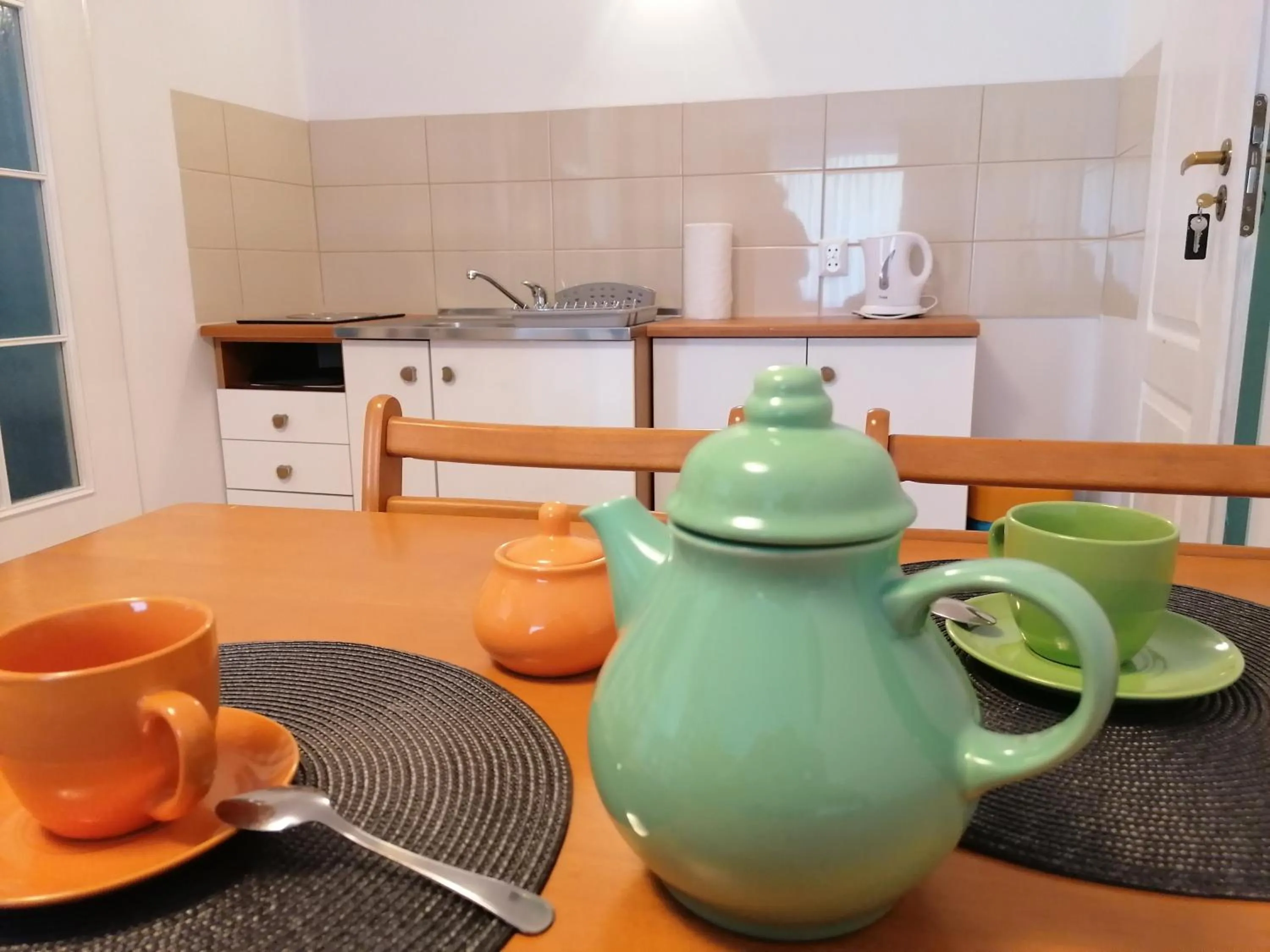 Kitchen or kitchenette in Villa Karo