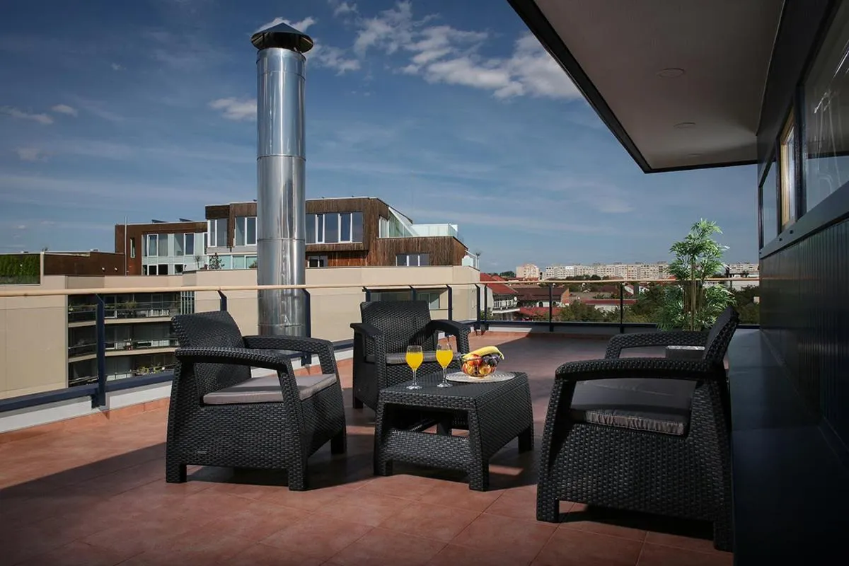 Balcony/Terrace in Reghina Blue Hotel