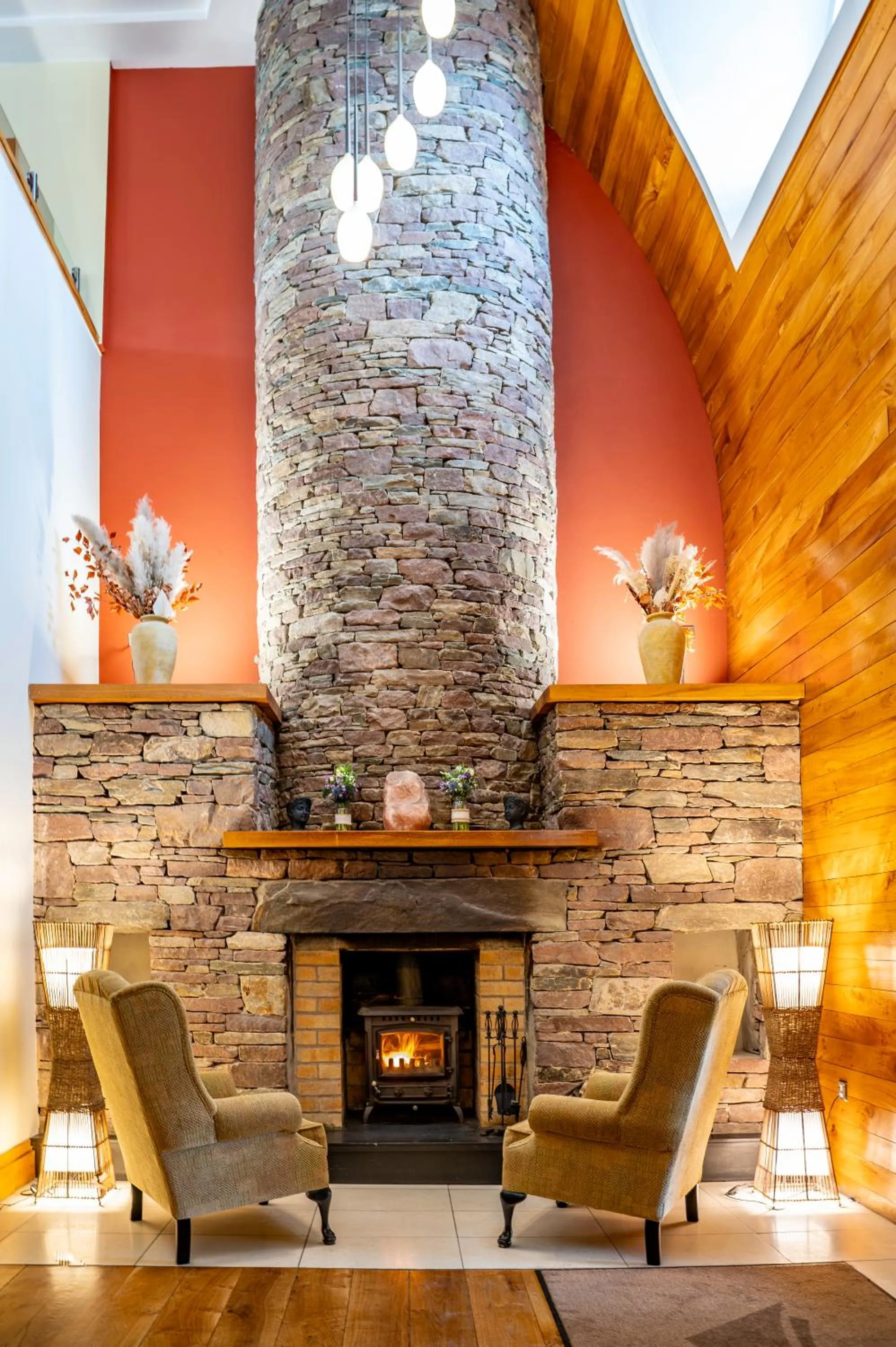 fireplace in Delphi Resort Hotel & Spa