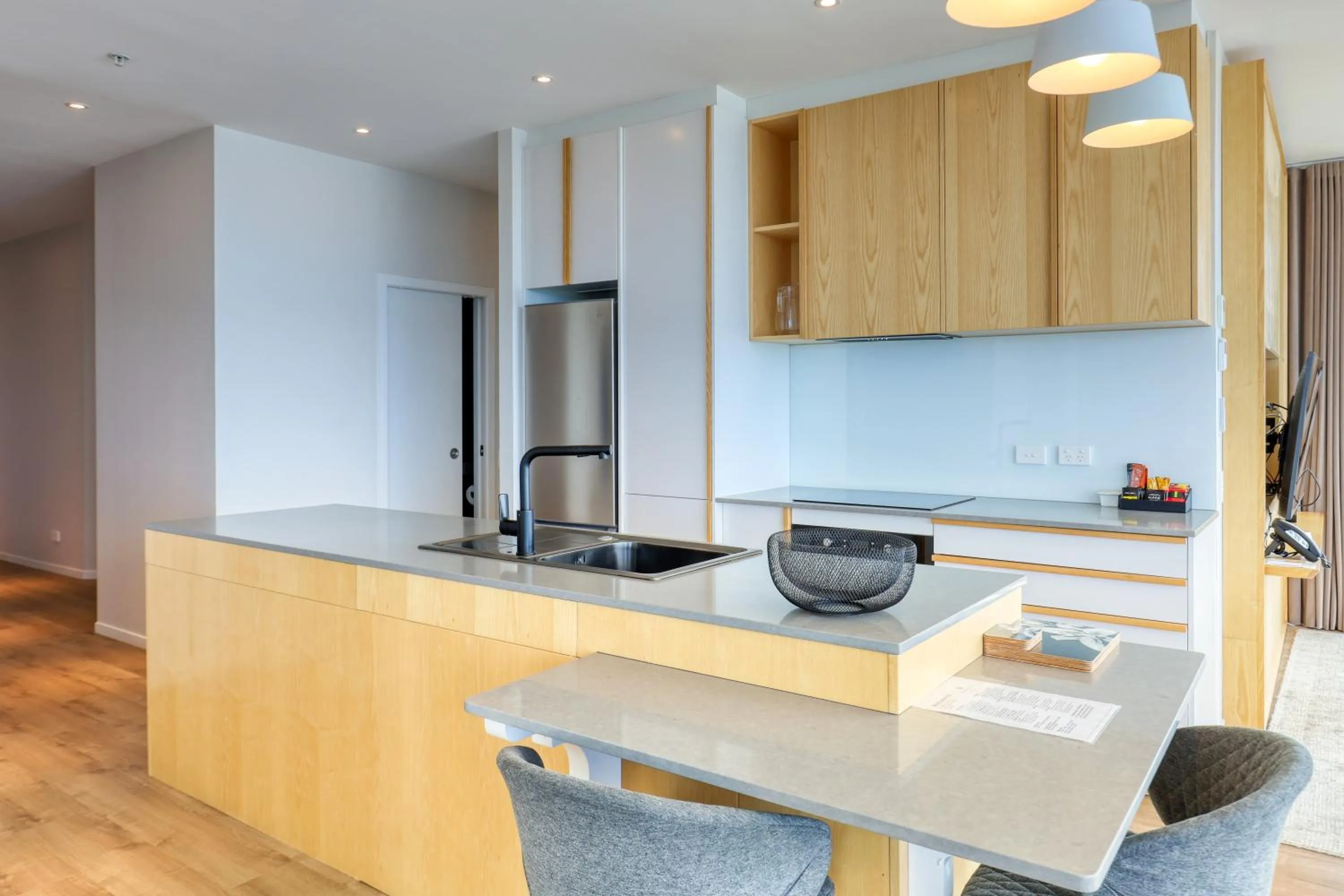 kitchen in Marsden Suites Nautilus Orewa