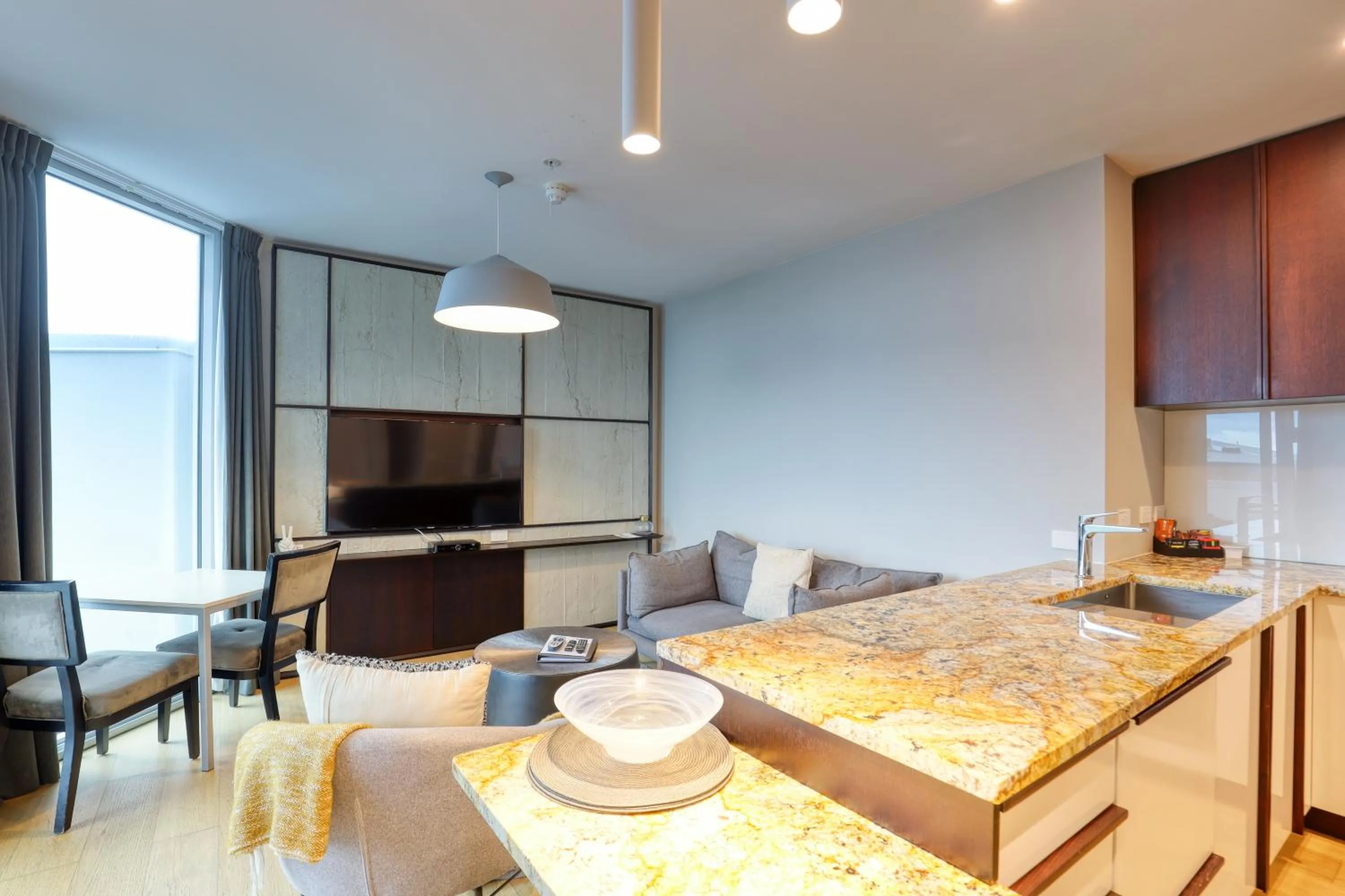 kitchen in Marsden Suites Nautilus Orewa