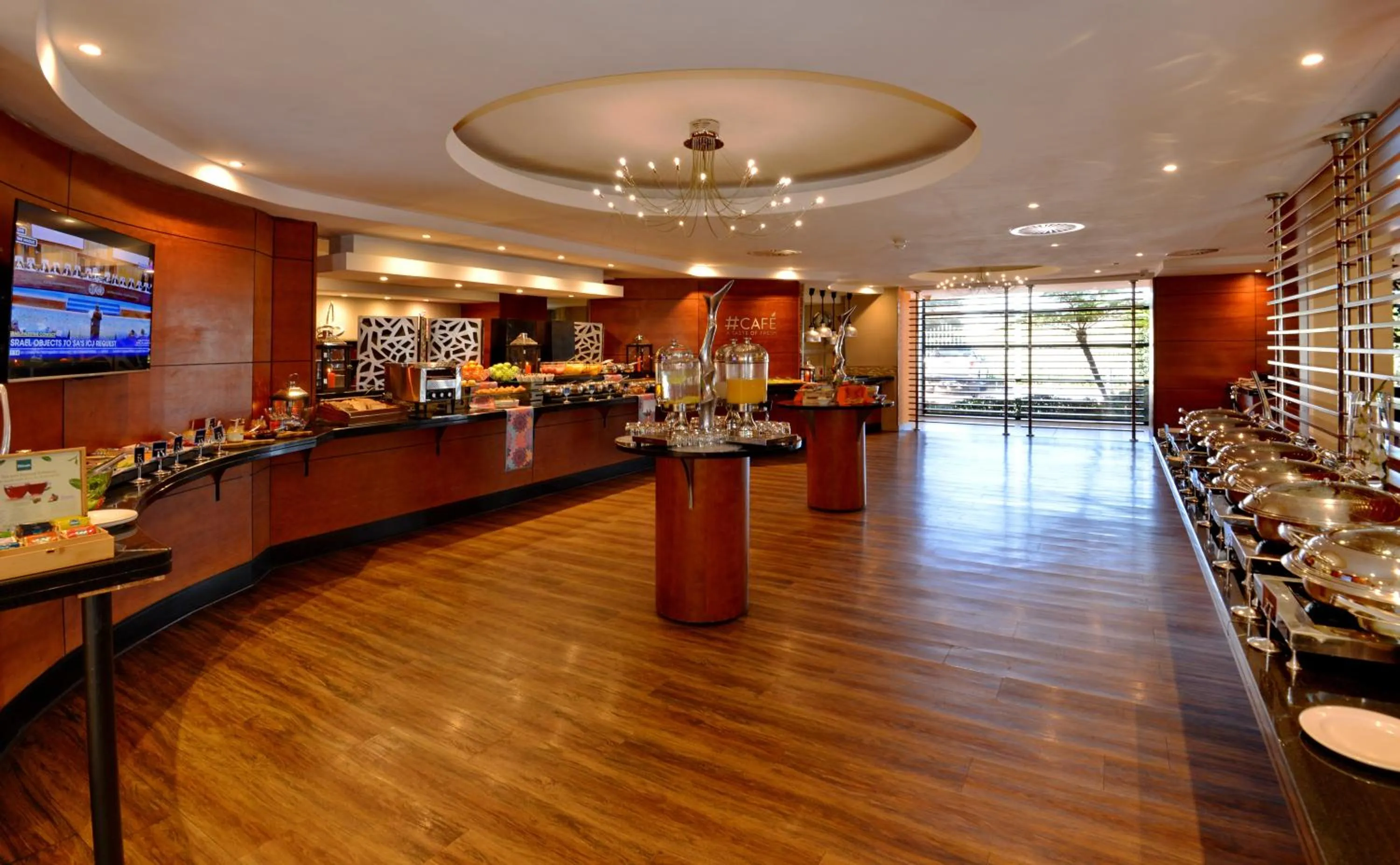 Buffet breakfast in City Lodge Hotel Johannesburg Airport, Barbara Road