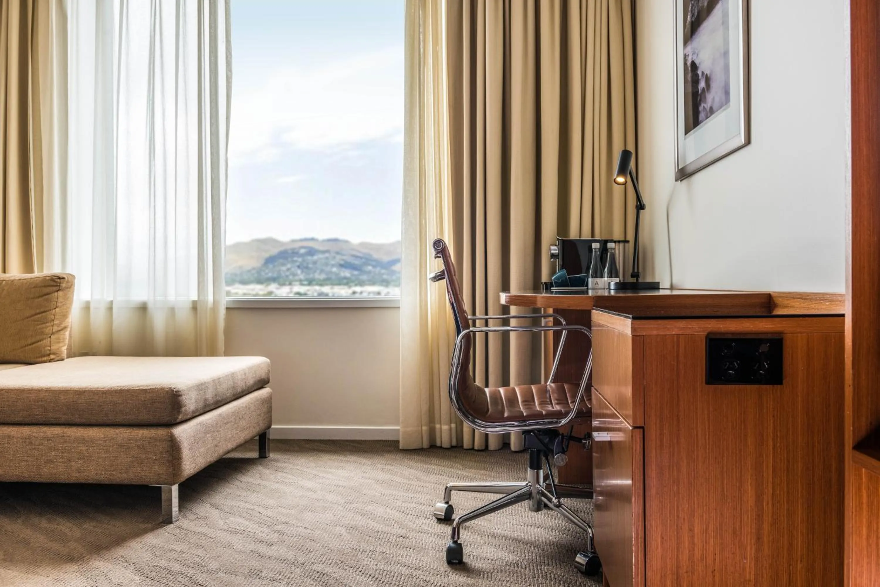 Seating area in Novotel Christchurch Cathedral Square