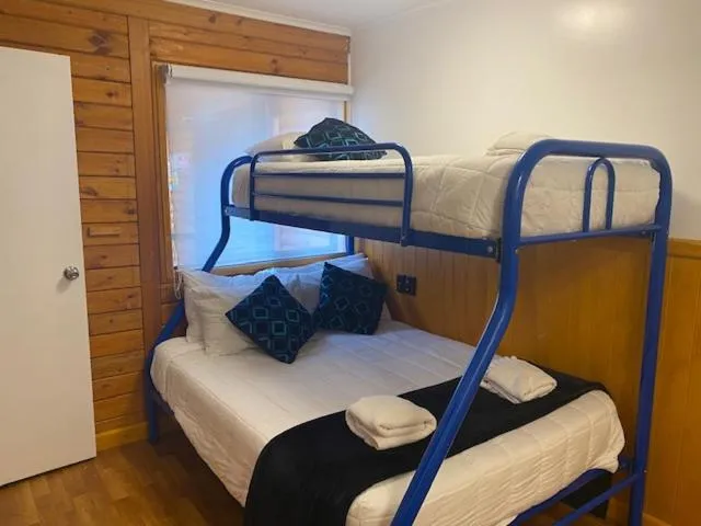 Bed in Lakefront Lodge Taupo