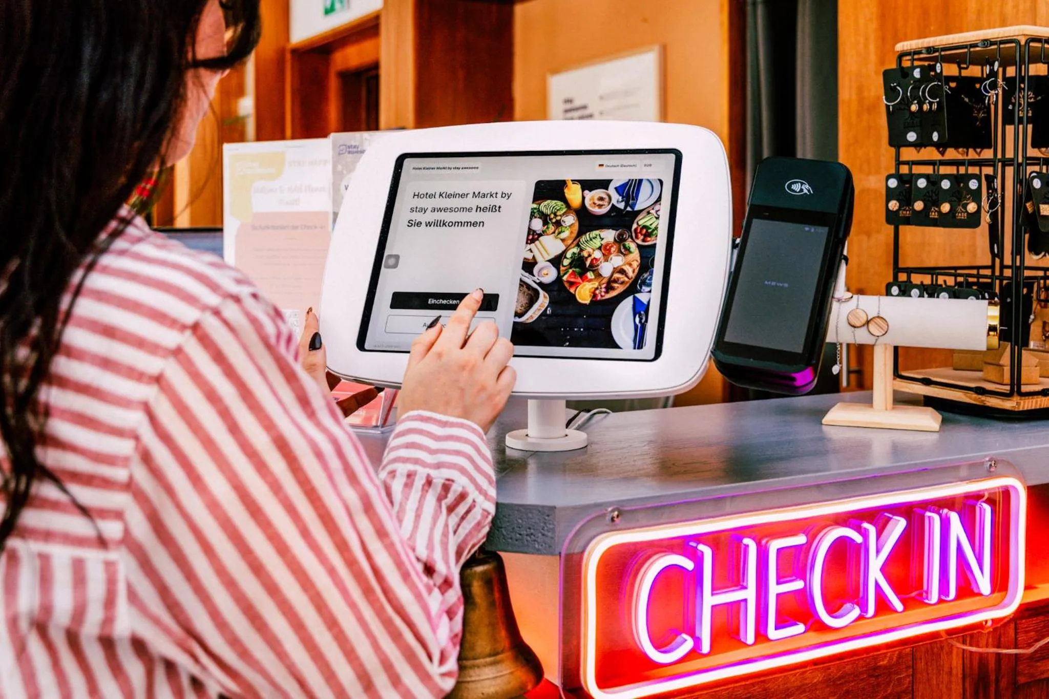 Lobby or reception in Hotel Kleiner Markt