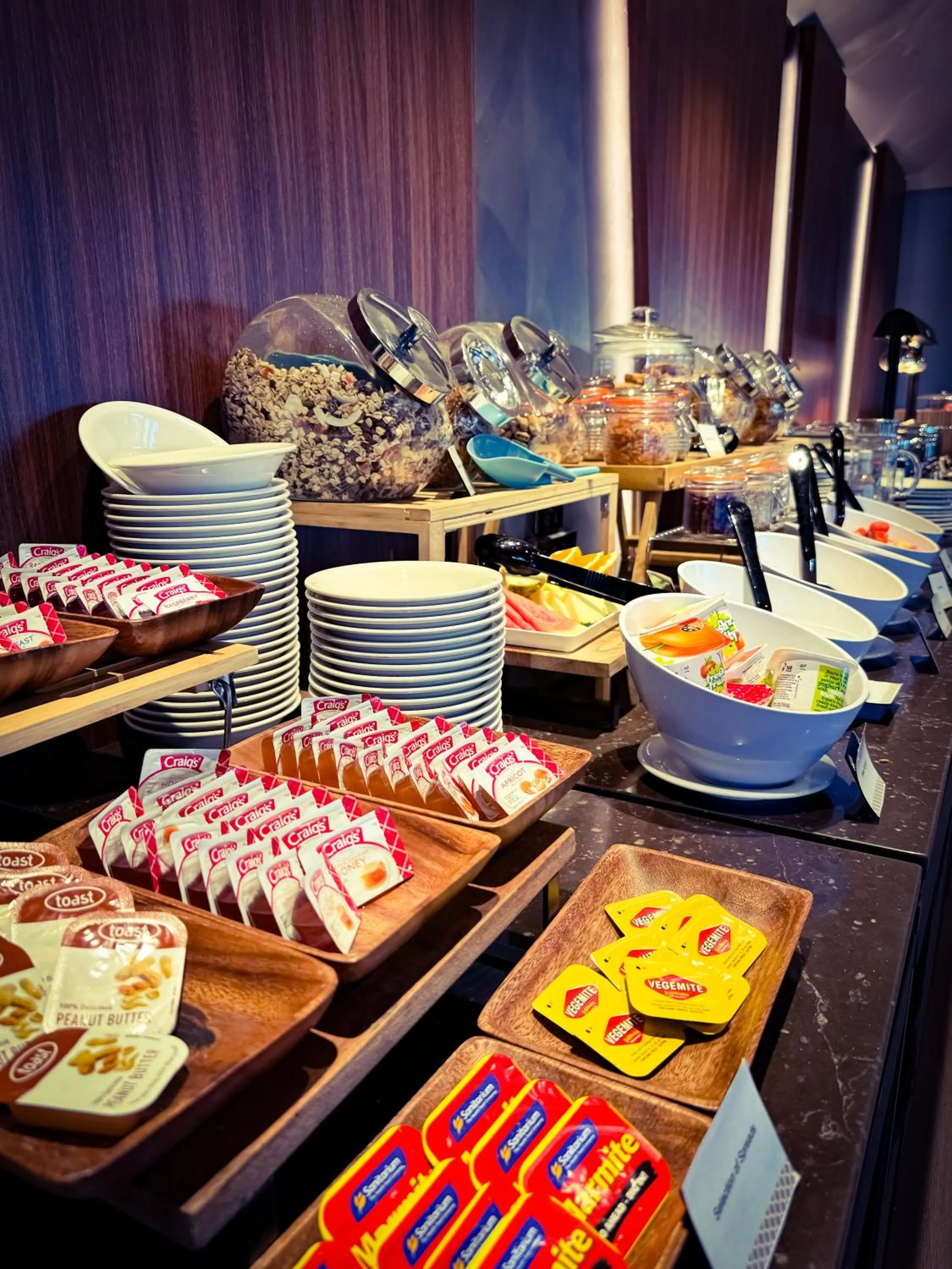 Breakfast in JetPark Hamilton Airport New Zealand