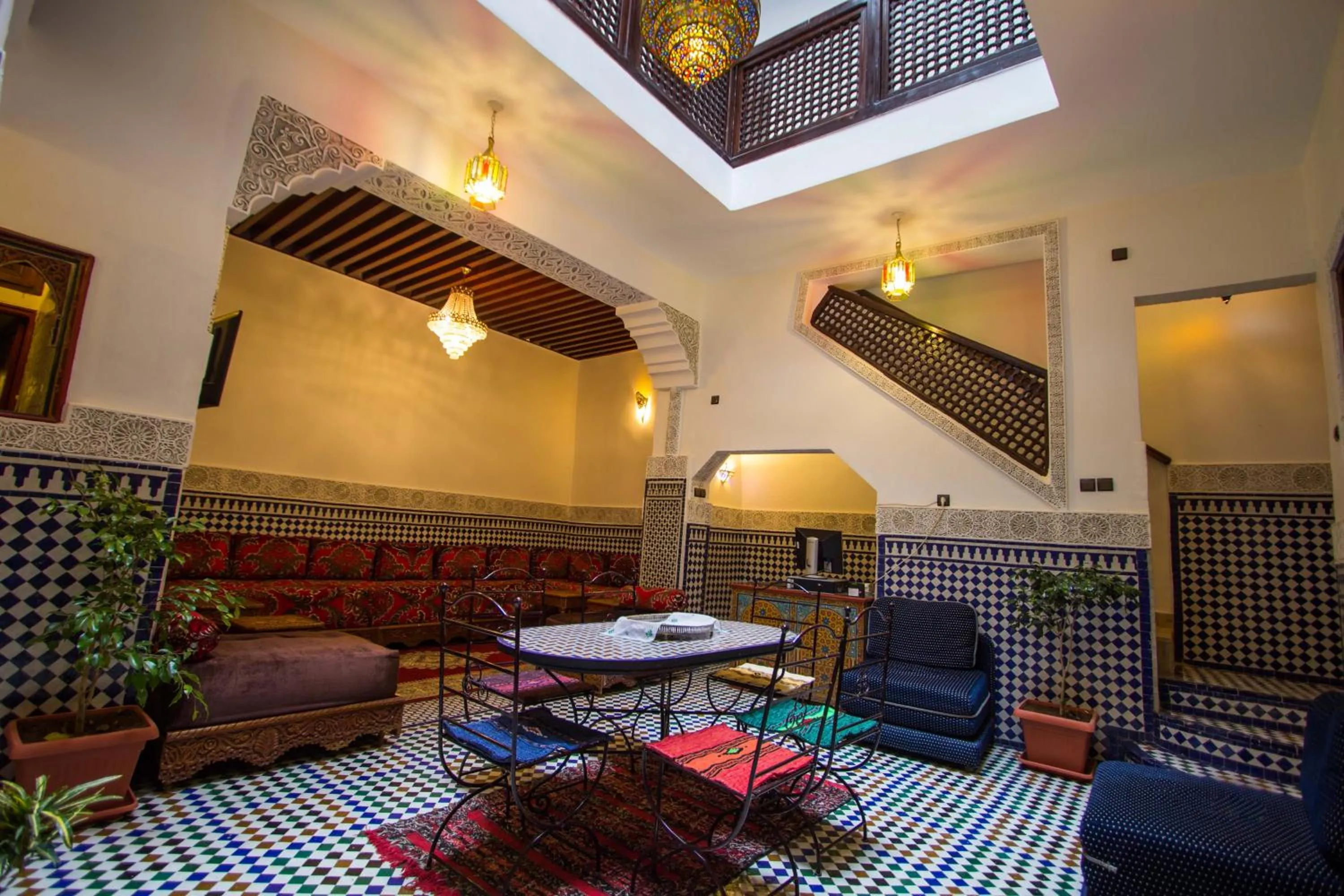 Communal lounge/ TV room in Dar El Mathaf FES