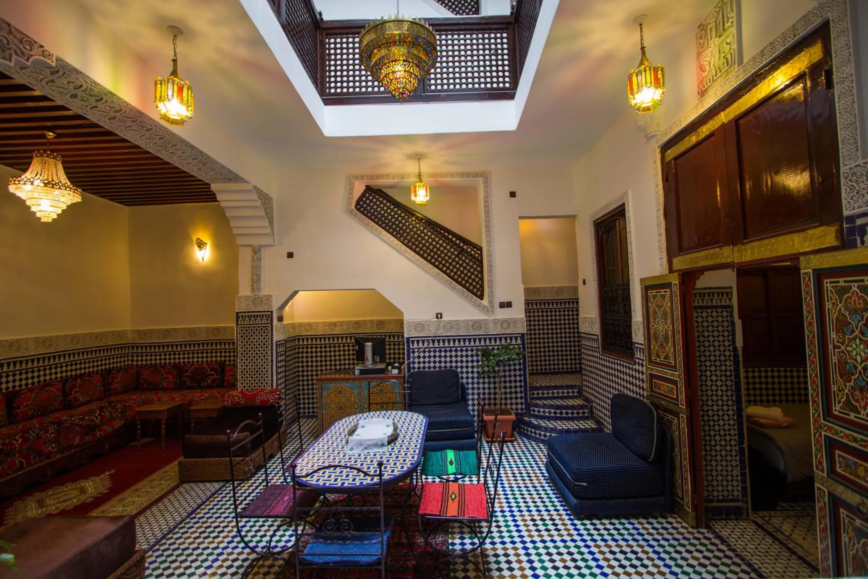 Communal lounge/ TV room in Dar El Mathaf FES