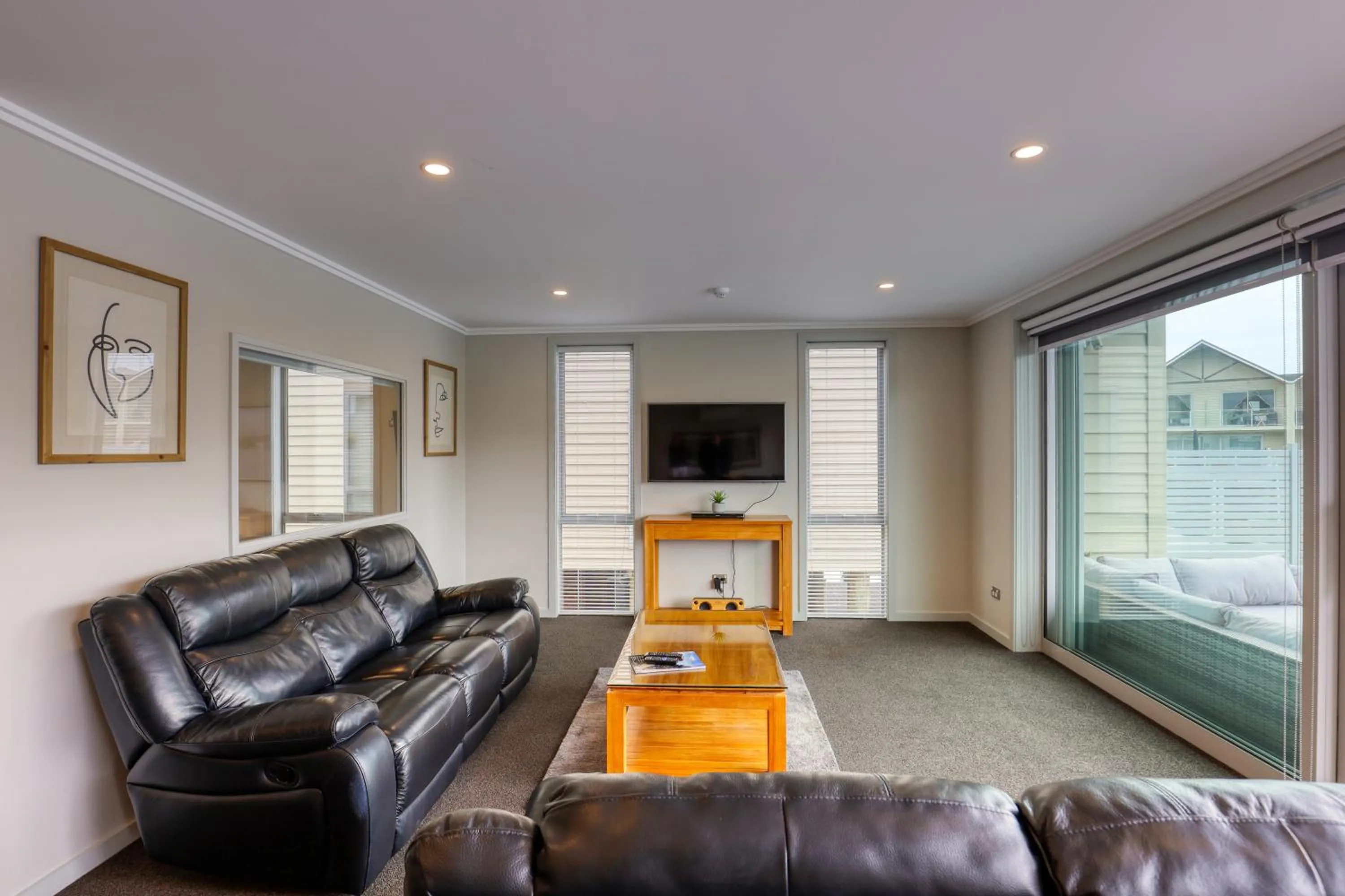 Living room in Marsden Lake Resort Central Otago
