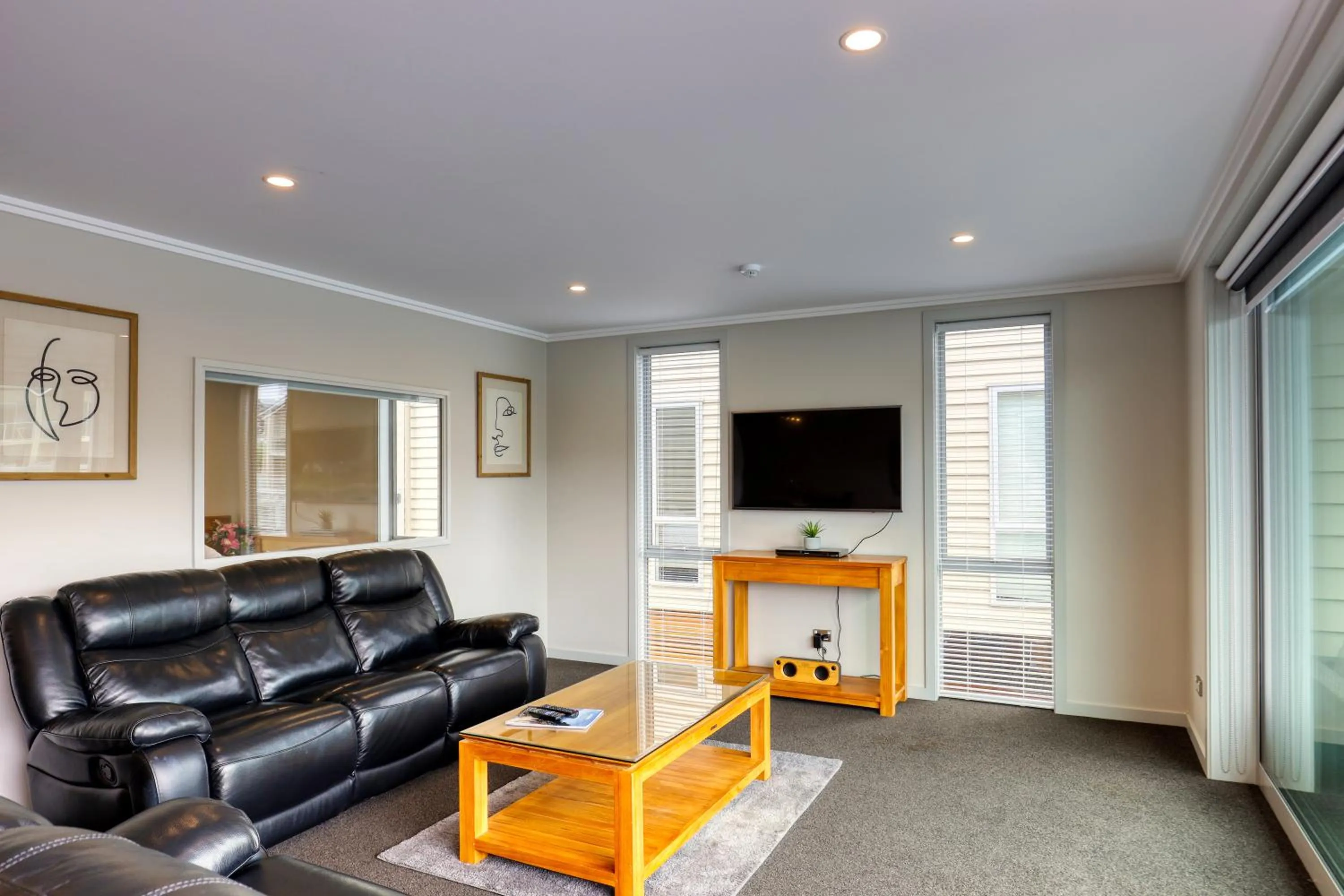 Living room in Marsden Lake Resort Central Otago