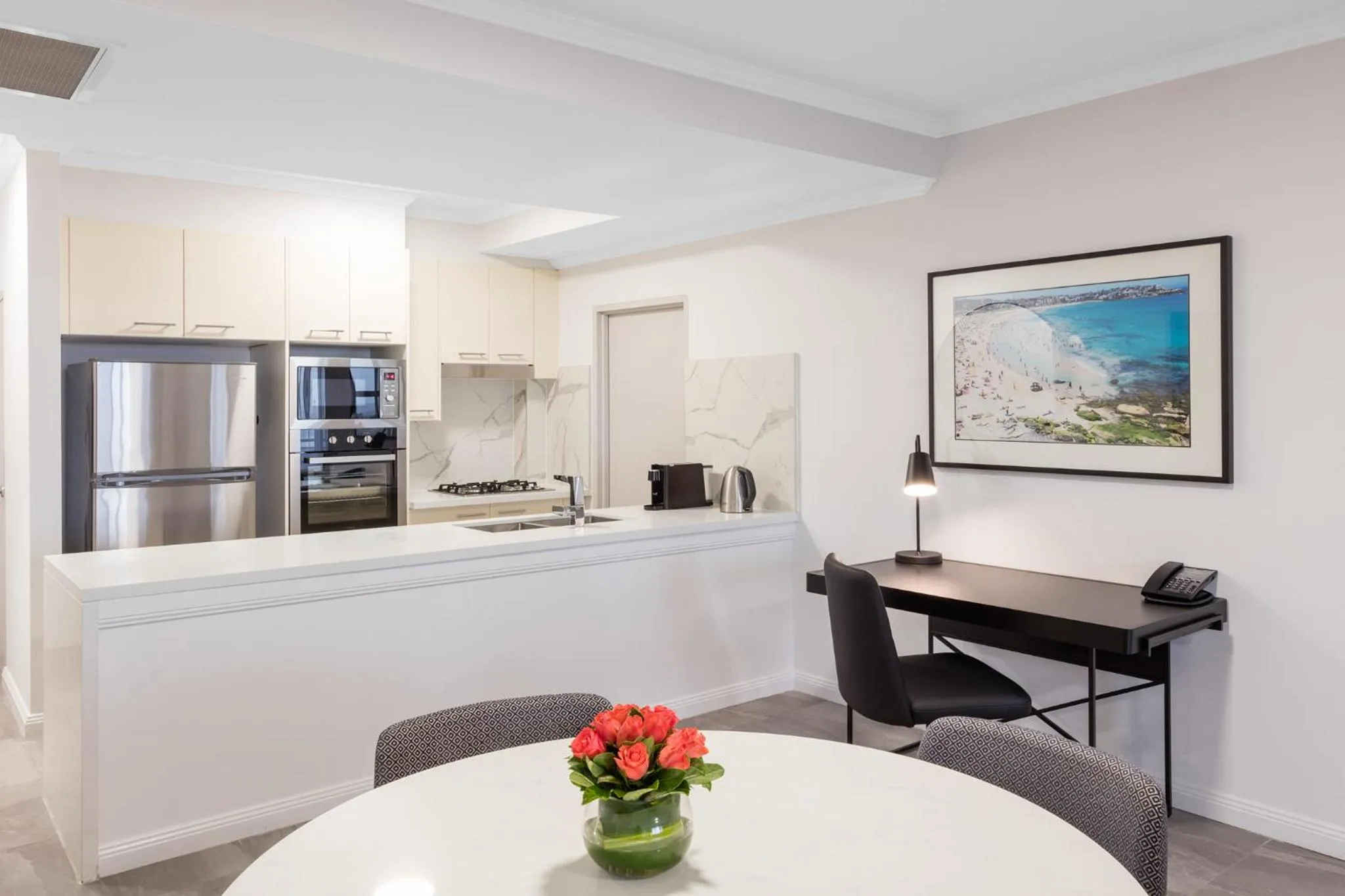 Dining area in Meriton Suites Bondi Junction
