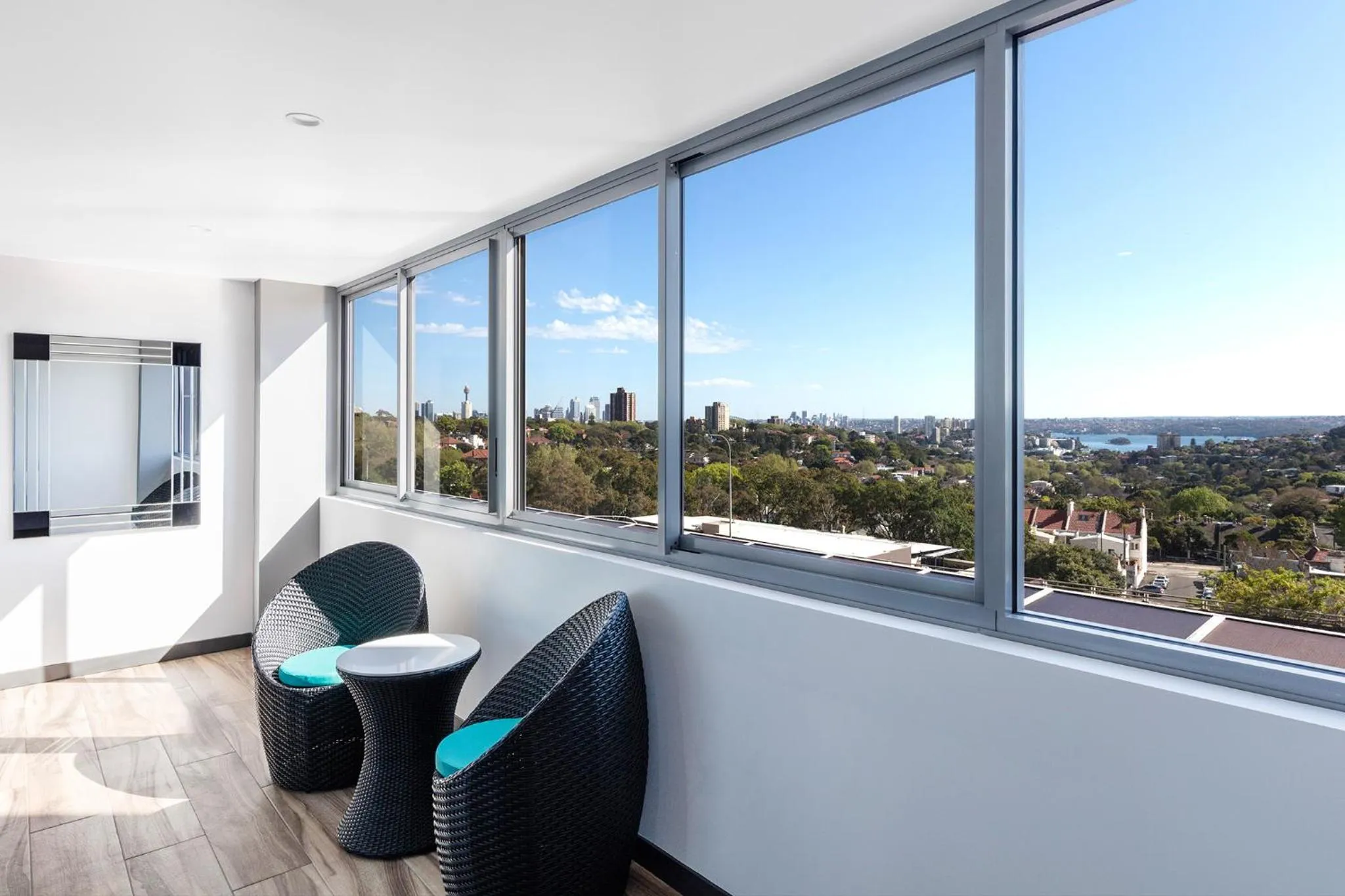 Seating area in Meriton Suites Bondi Junction