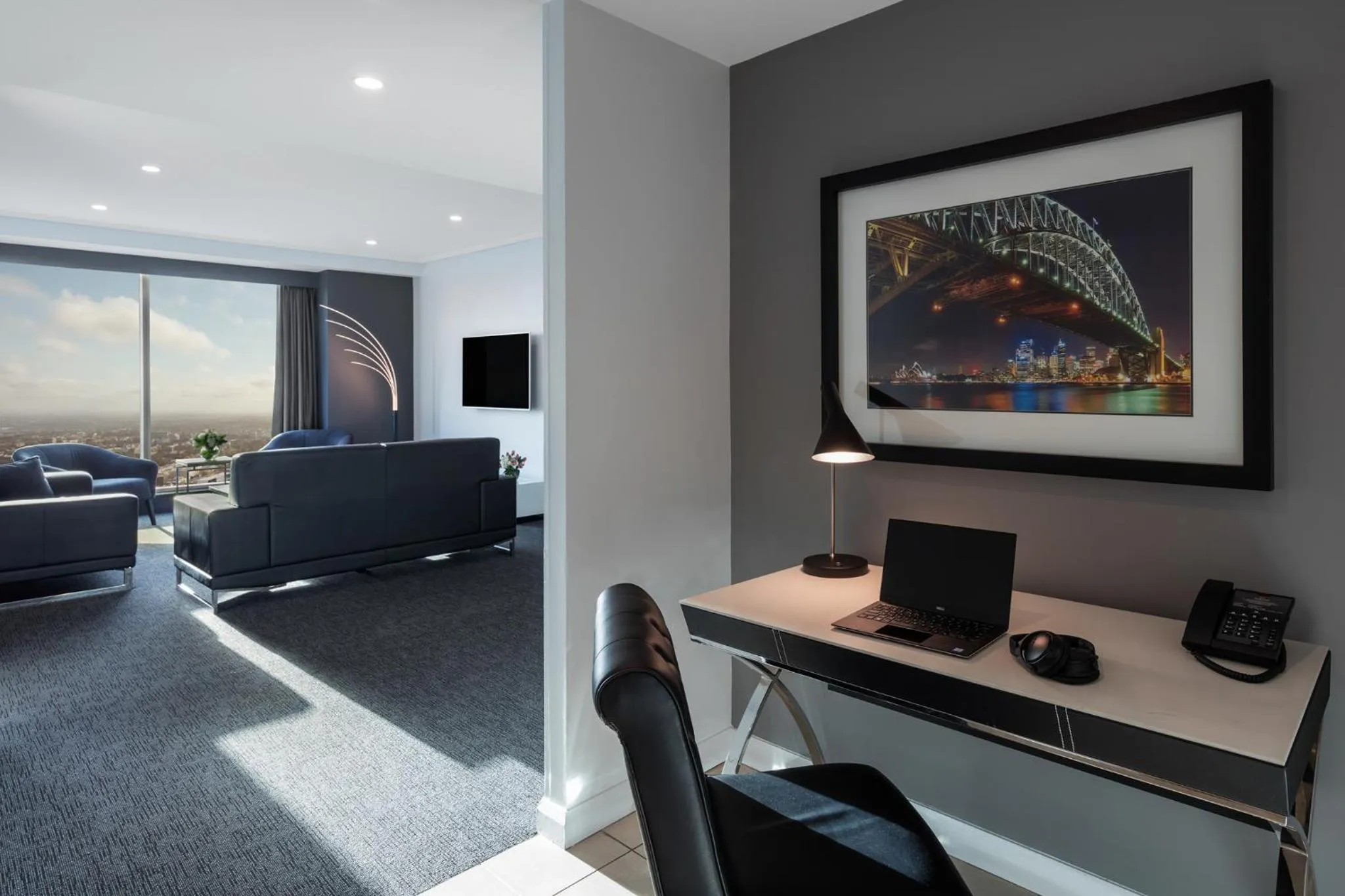 Living room in Meriton Suites World Tower, Sydney