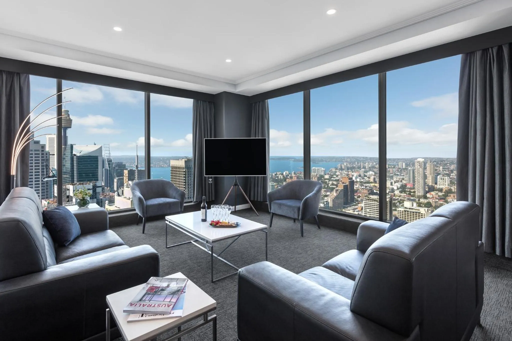 Living room in Meriton Suites World Tower, Sydney