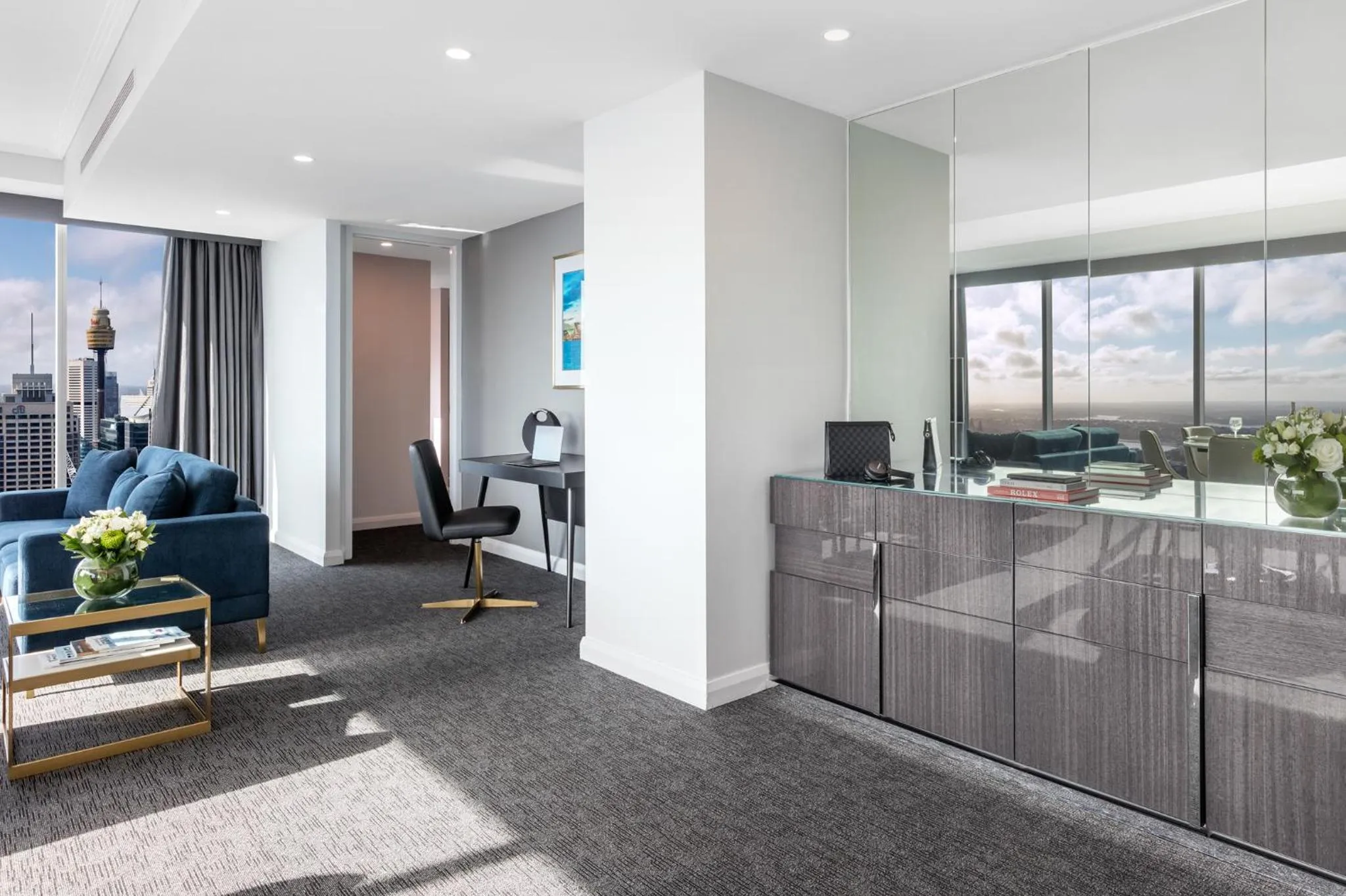 Living room in Meriton Suites World Tower, Sydney
