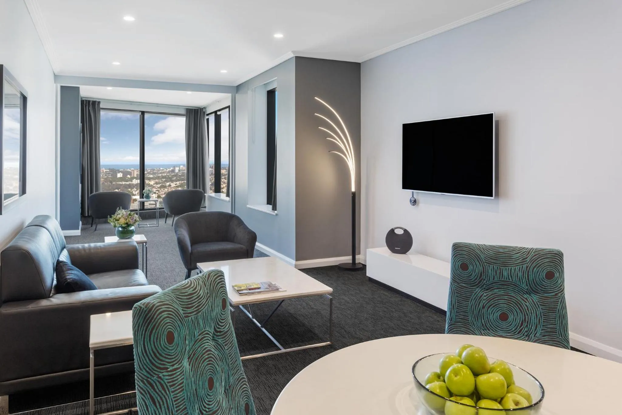 Living room in Meriton Suites World Tower, Sydney